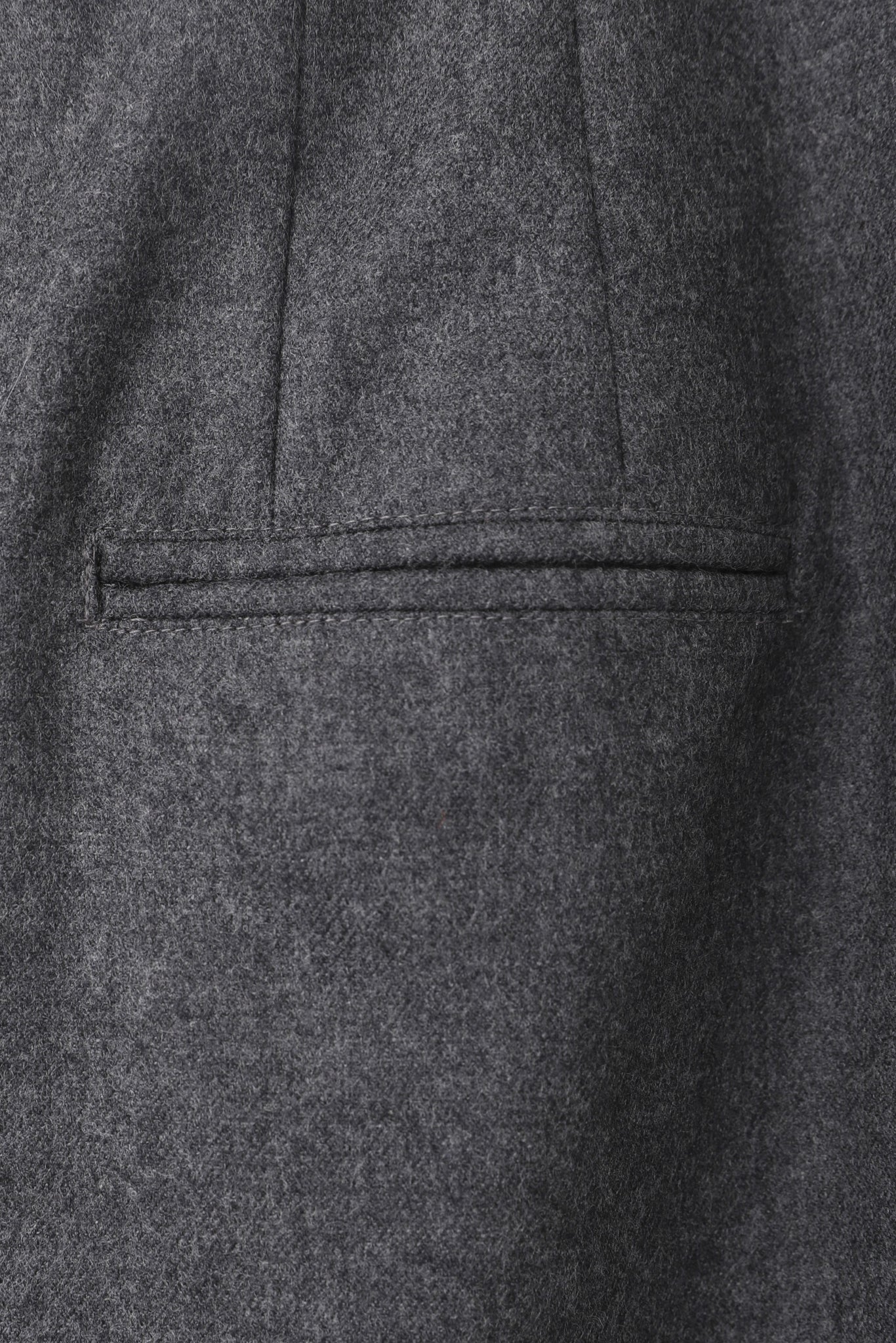SLACKS DETAIL MAXI LENGTH SKIRT(尾州ウール)-GRAY