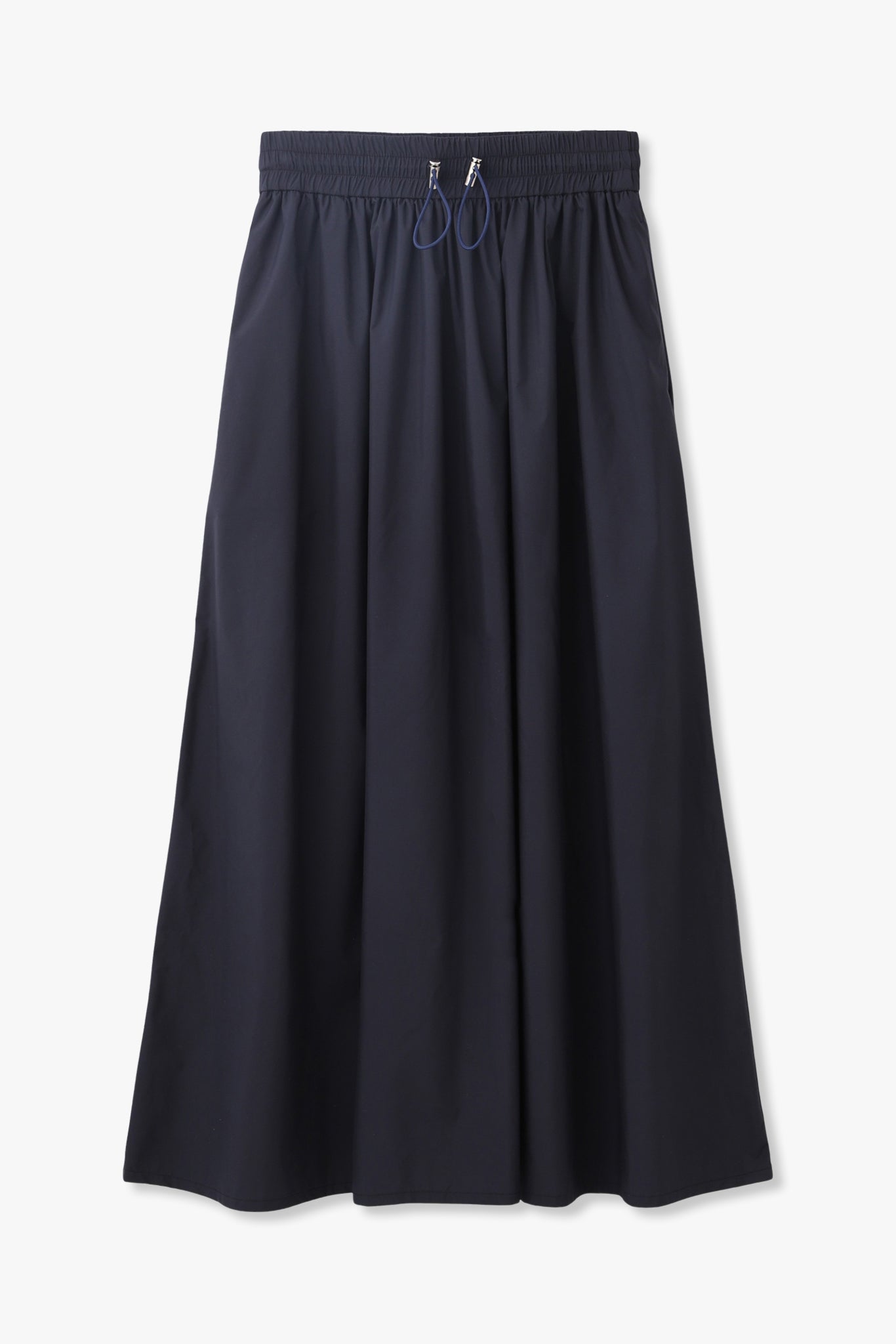 GATHER MAXI LENGTH SKIRT(LIMONTA)ーNAVY