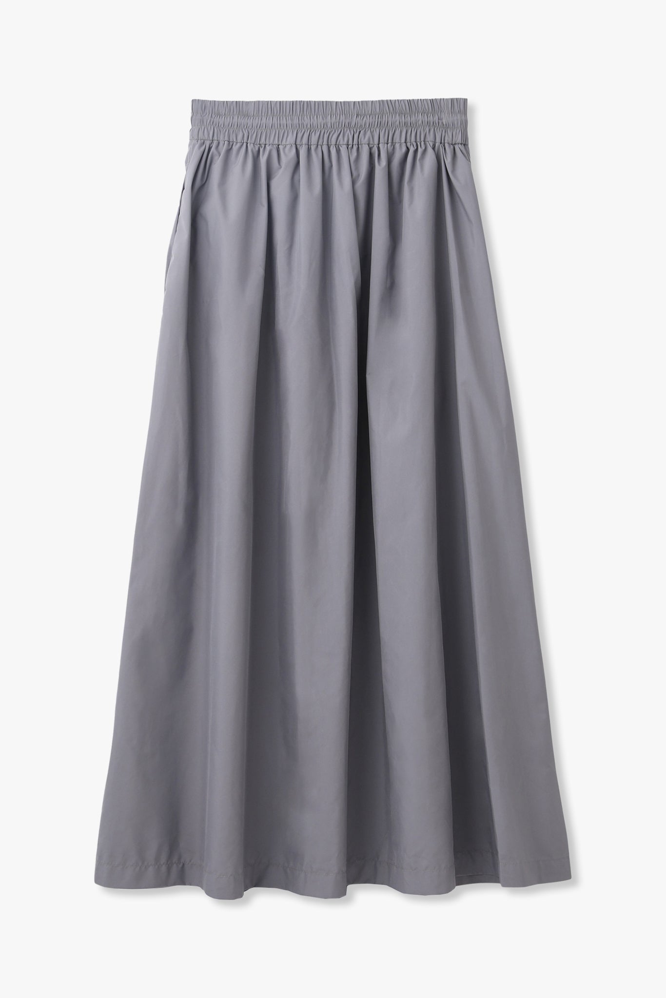 Gather Long Skirt / Gray