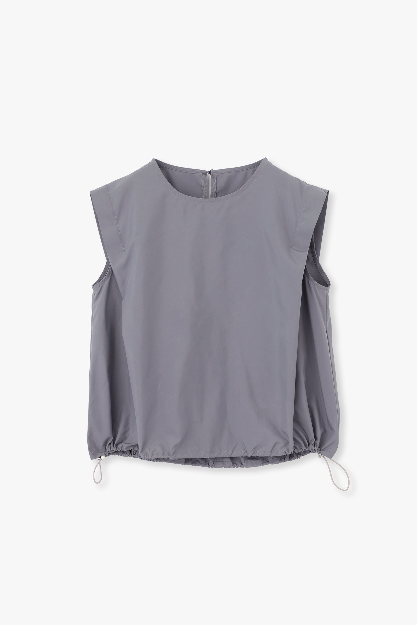 BALLOON SILHOUETTE NO SLEEVE TOPS(LIMONTA)-GRAY