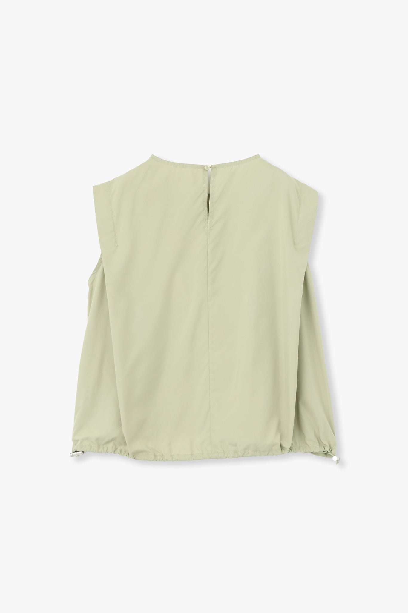 BALLOON SILHOUETTE NO SLEEVE TOPS(LIMONTA)-PISTACHIO