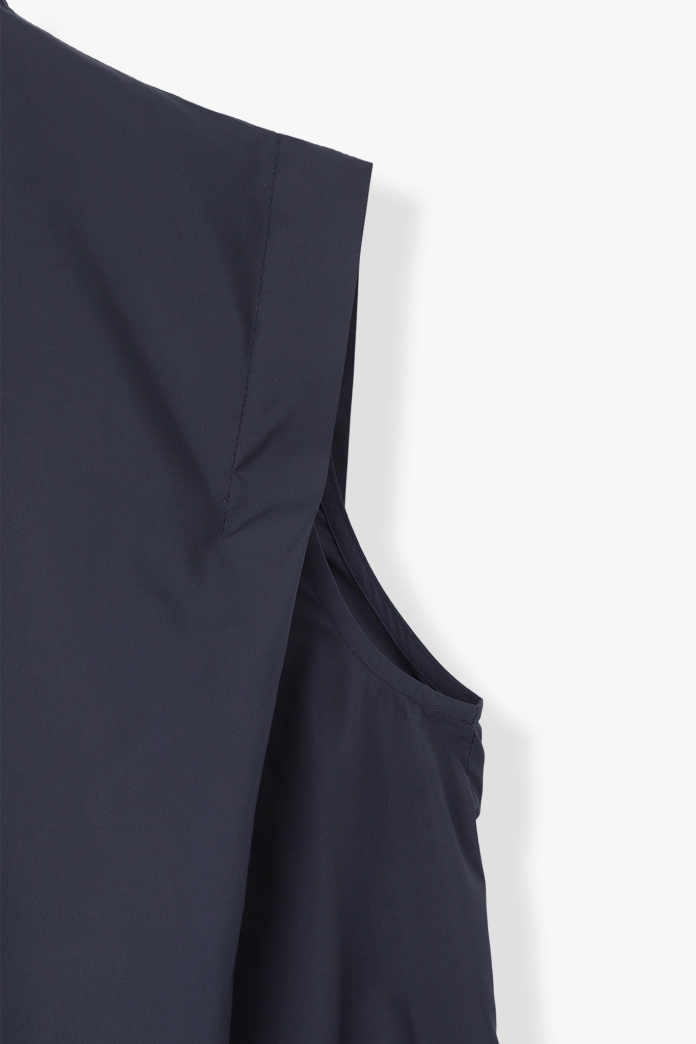 BALLOON SILHOUETTE NO SLEEVE TOPS(LIMONTA)-NAVY
