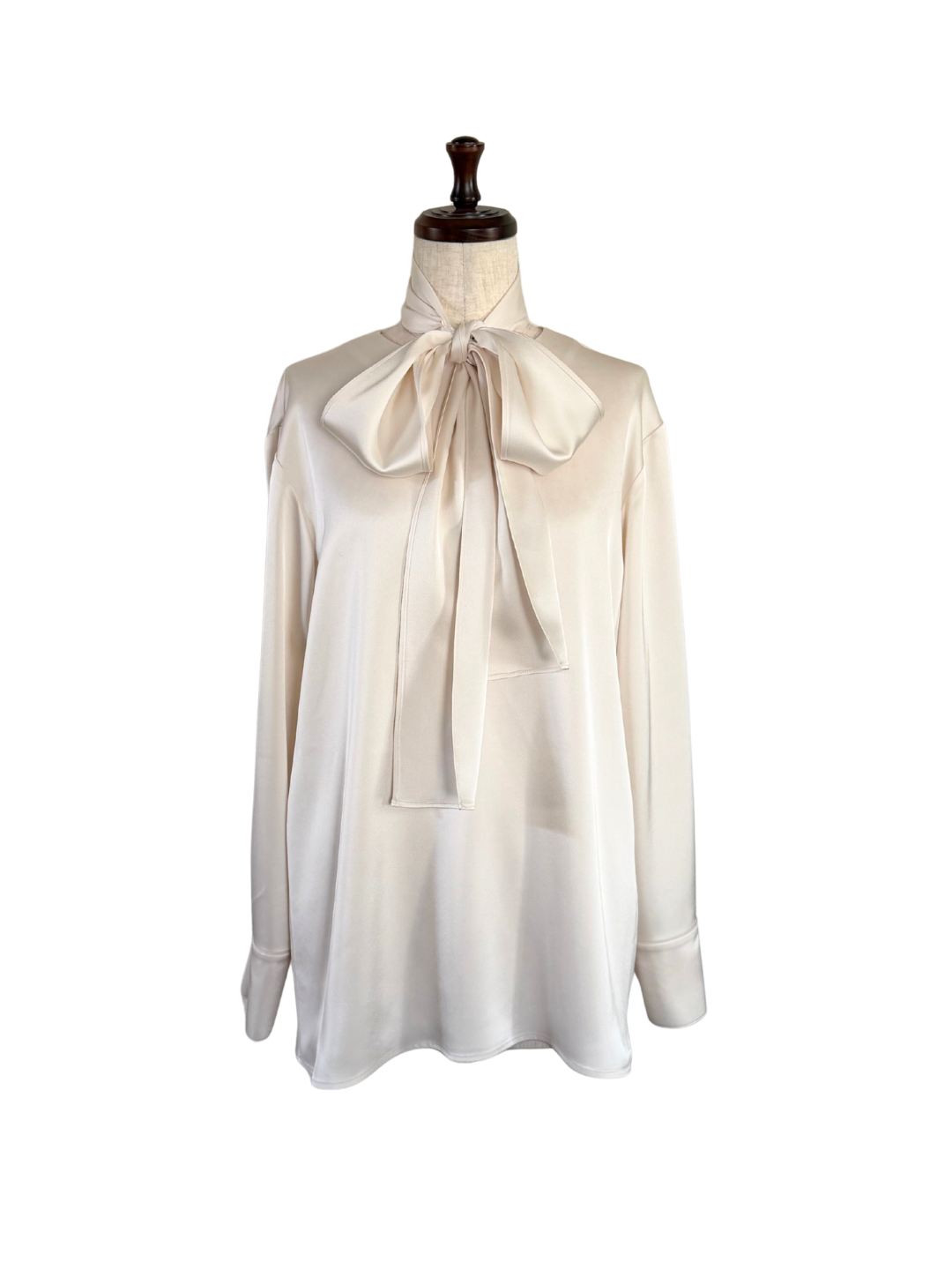 【予約販売】2way Bowtie Satin Blouse