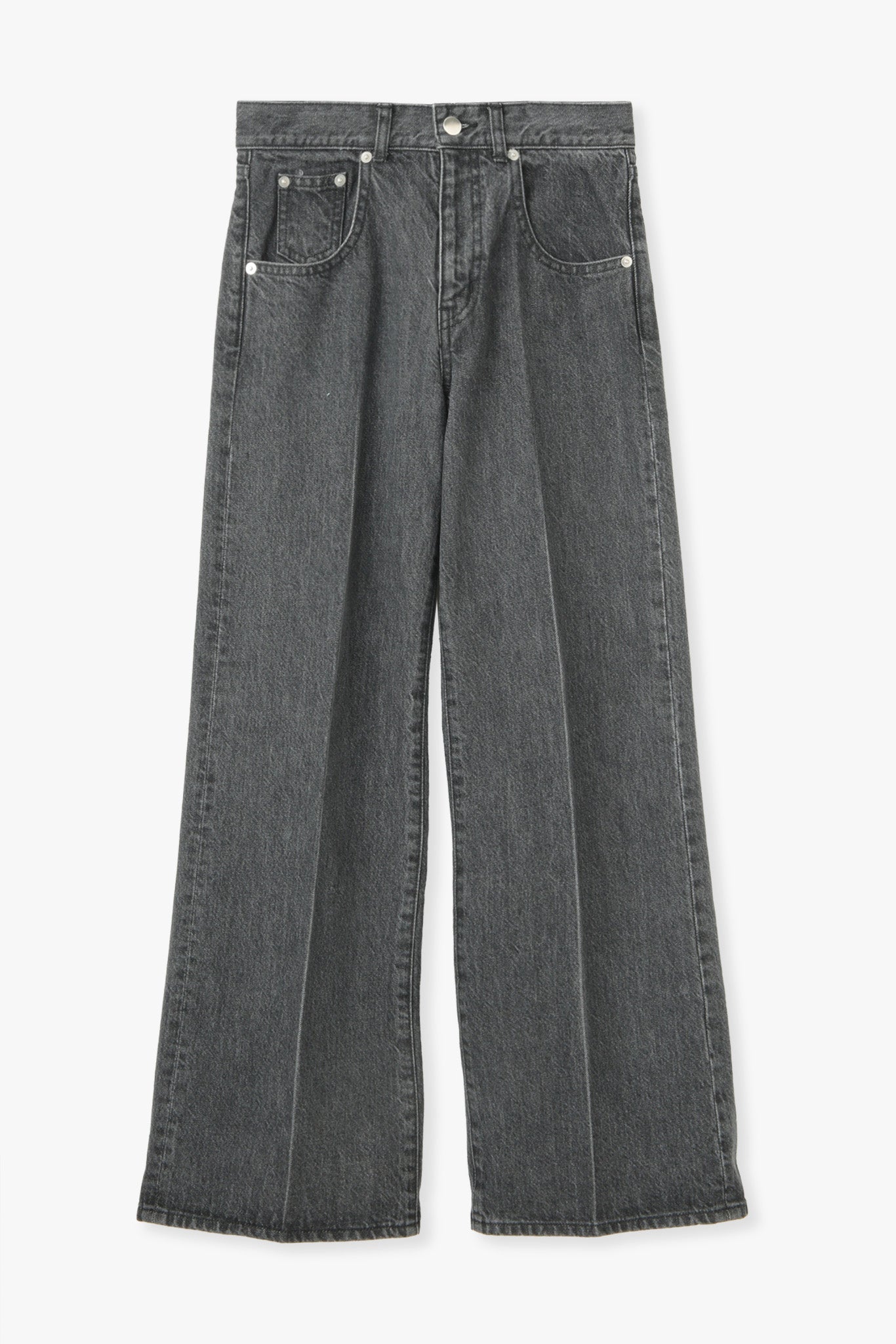 Center Press Jeans(kojima denim)ーGRAY