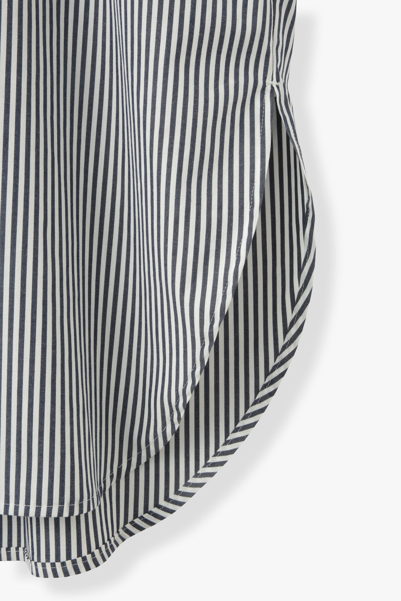2Way Stripe Shirt(Banshu-Ori)ーNAVY