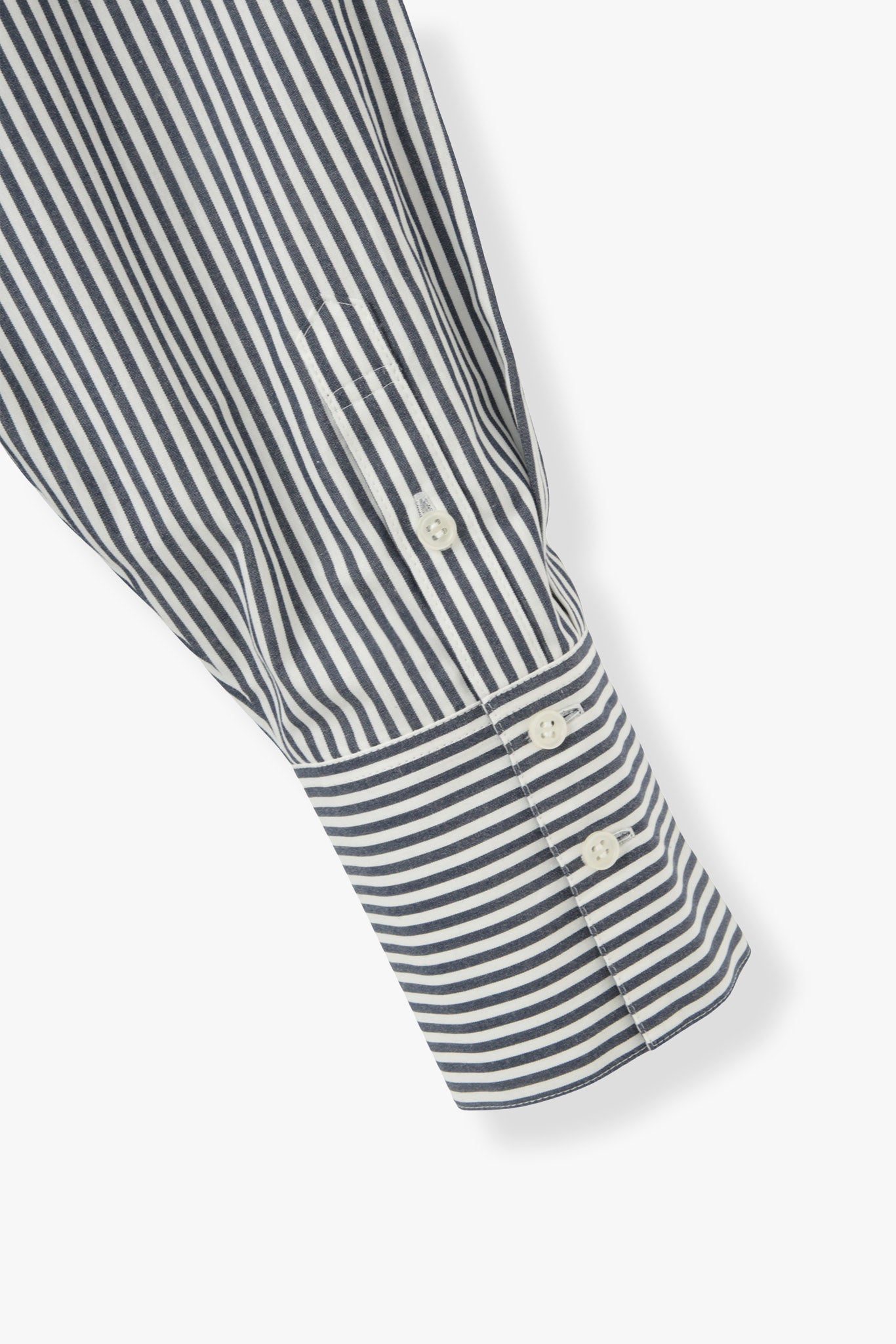2Way Stripe Shirt(Banshu-Ori)ーNAVY