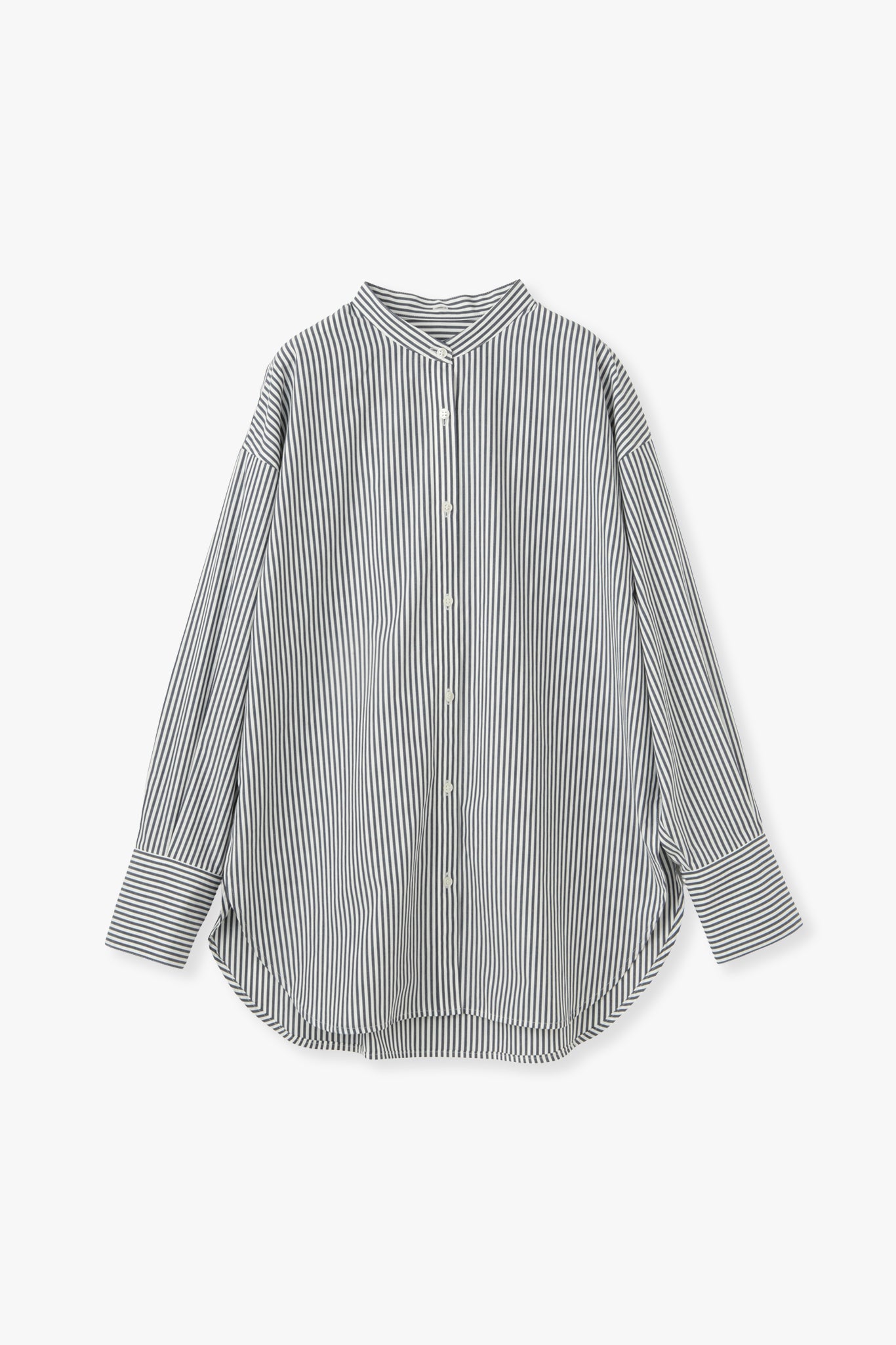 2Way Stripe Shirt(Banshu-Ori)ーNAVY