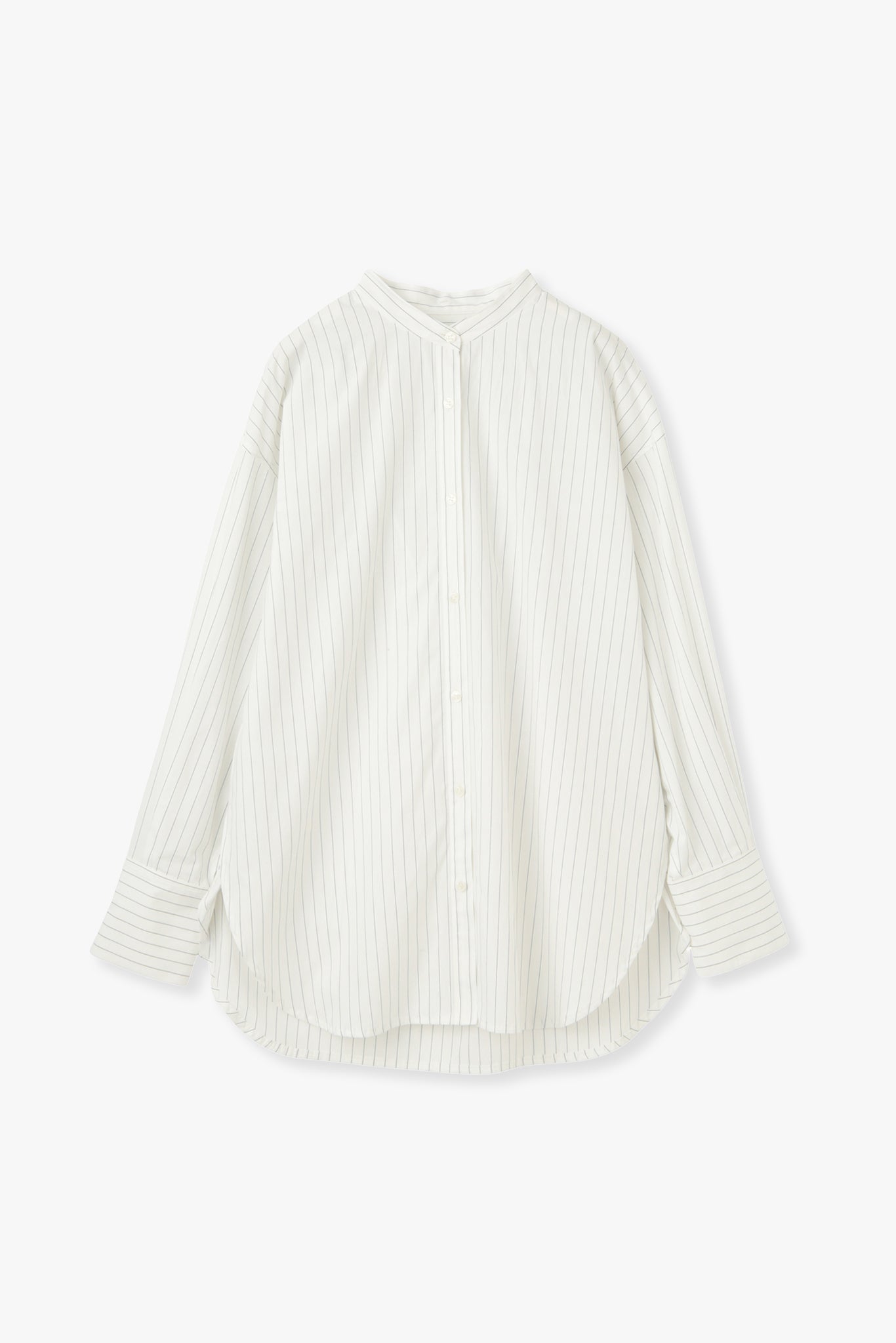 2Way Stripe Shirt(Banshu-Ori)ーWHITE