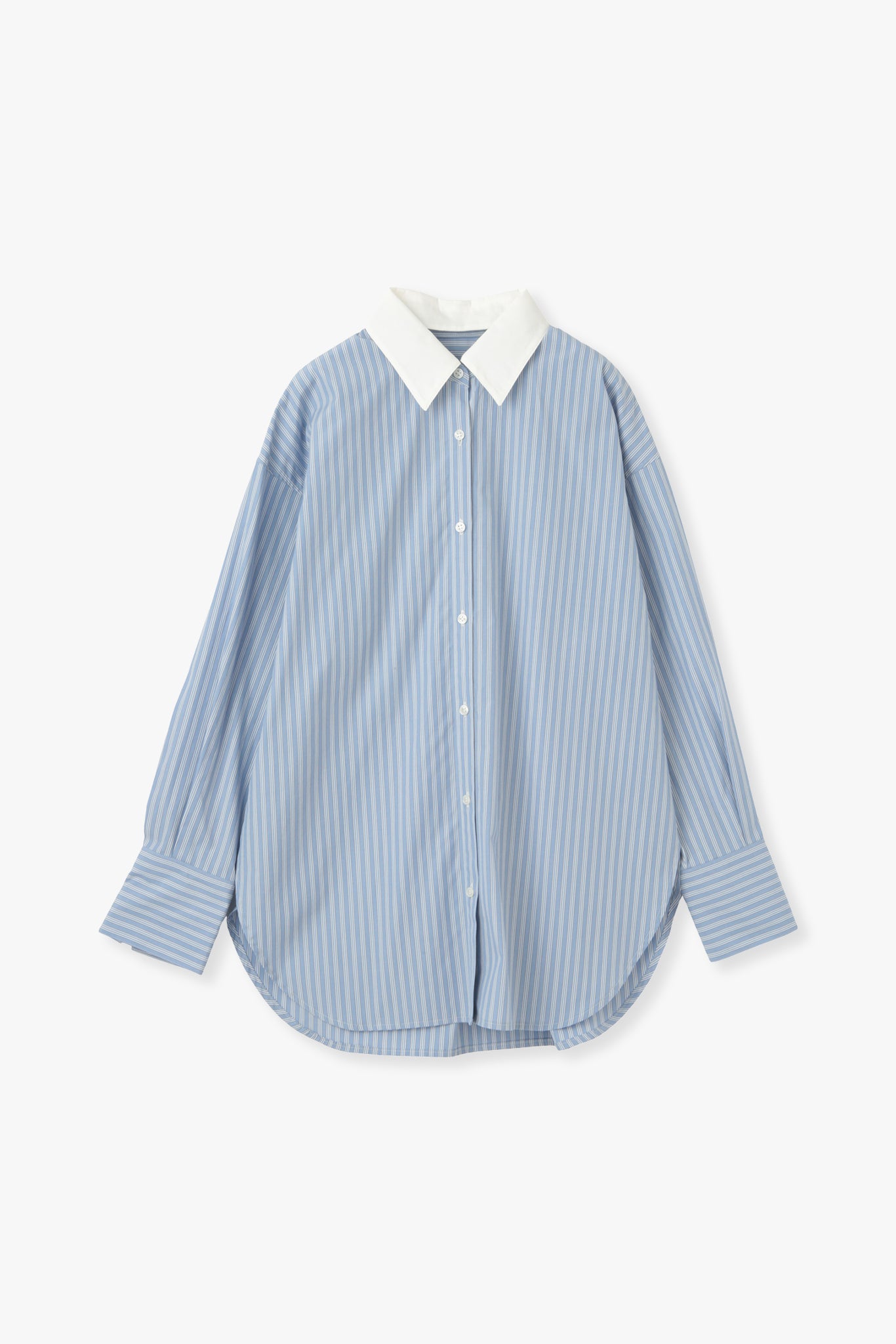 2Way Stripe Shirt(Banshu-Ori)ーBLUE
