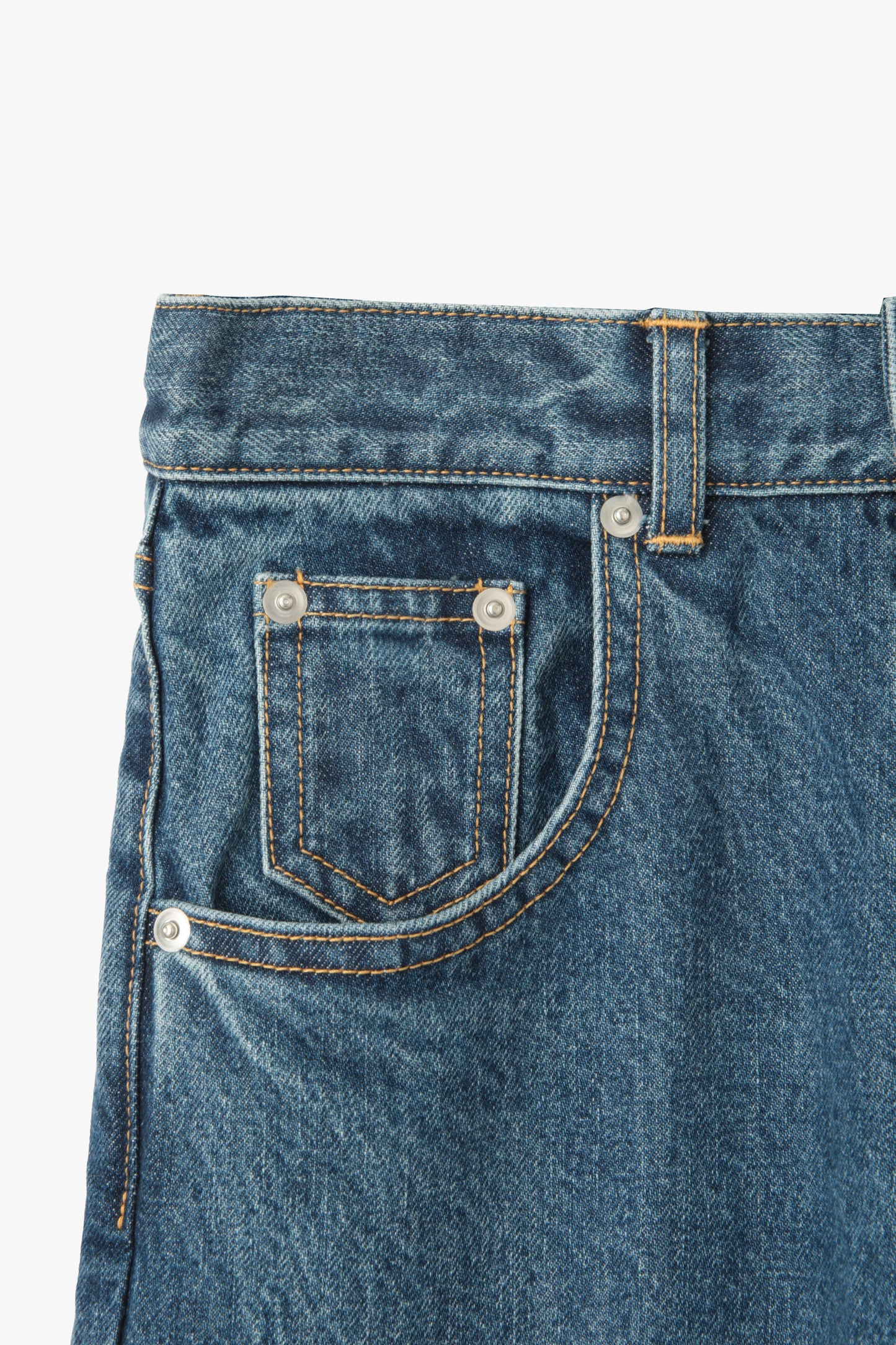 Center Press Jeans(kojima denim)ーBLUE