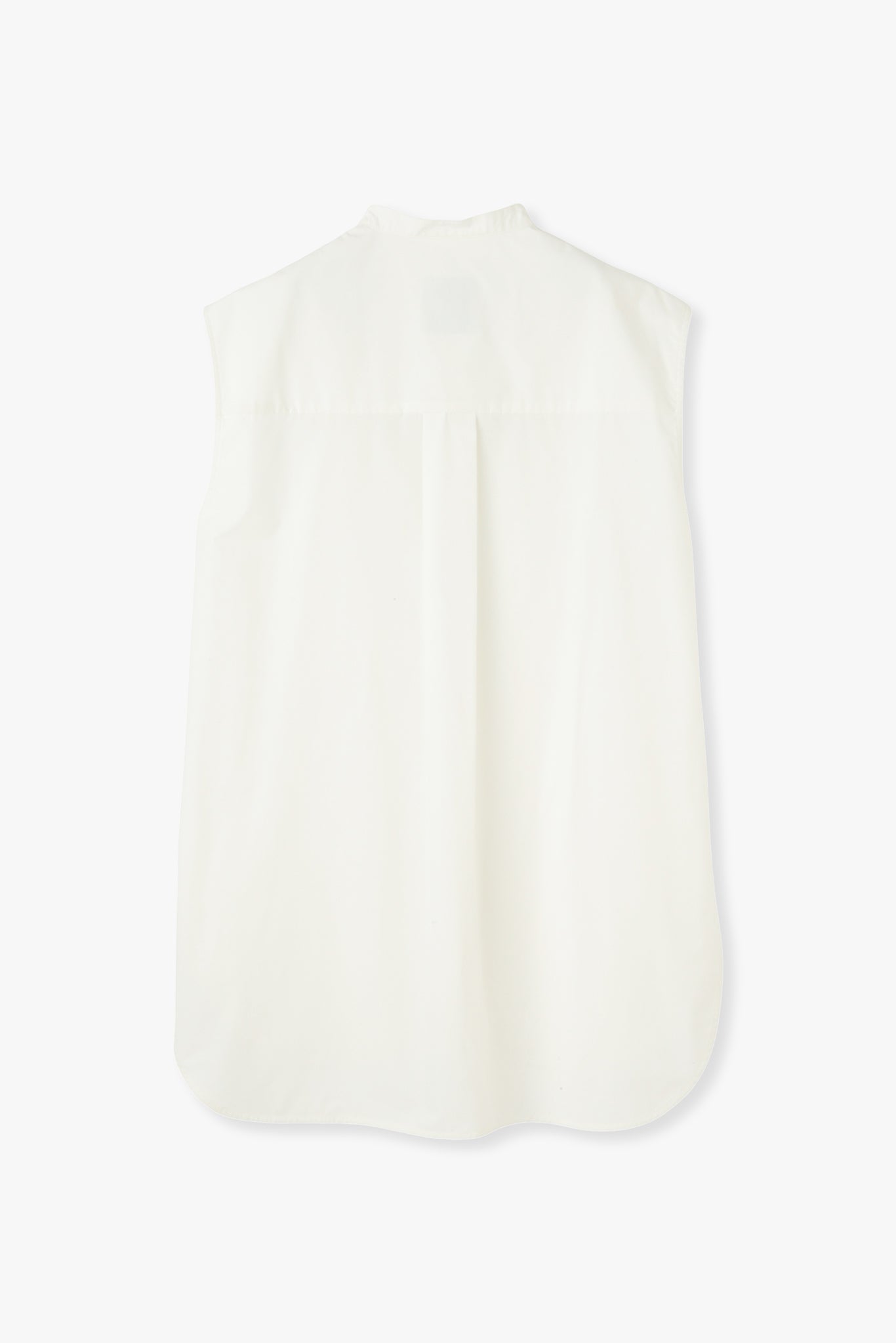 【PRE ORDER】Sleeveless Cotton Shirt(Enshu-Ori)ーWHITE