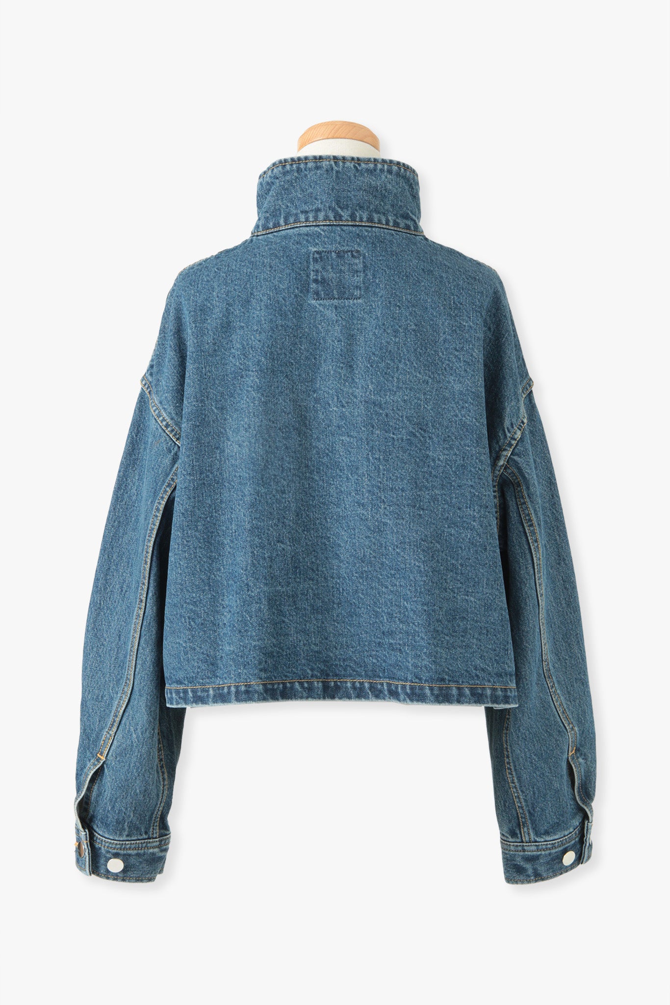 Stand Collar Denim Jaket(kojima denim)ーBLUE