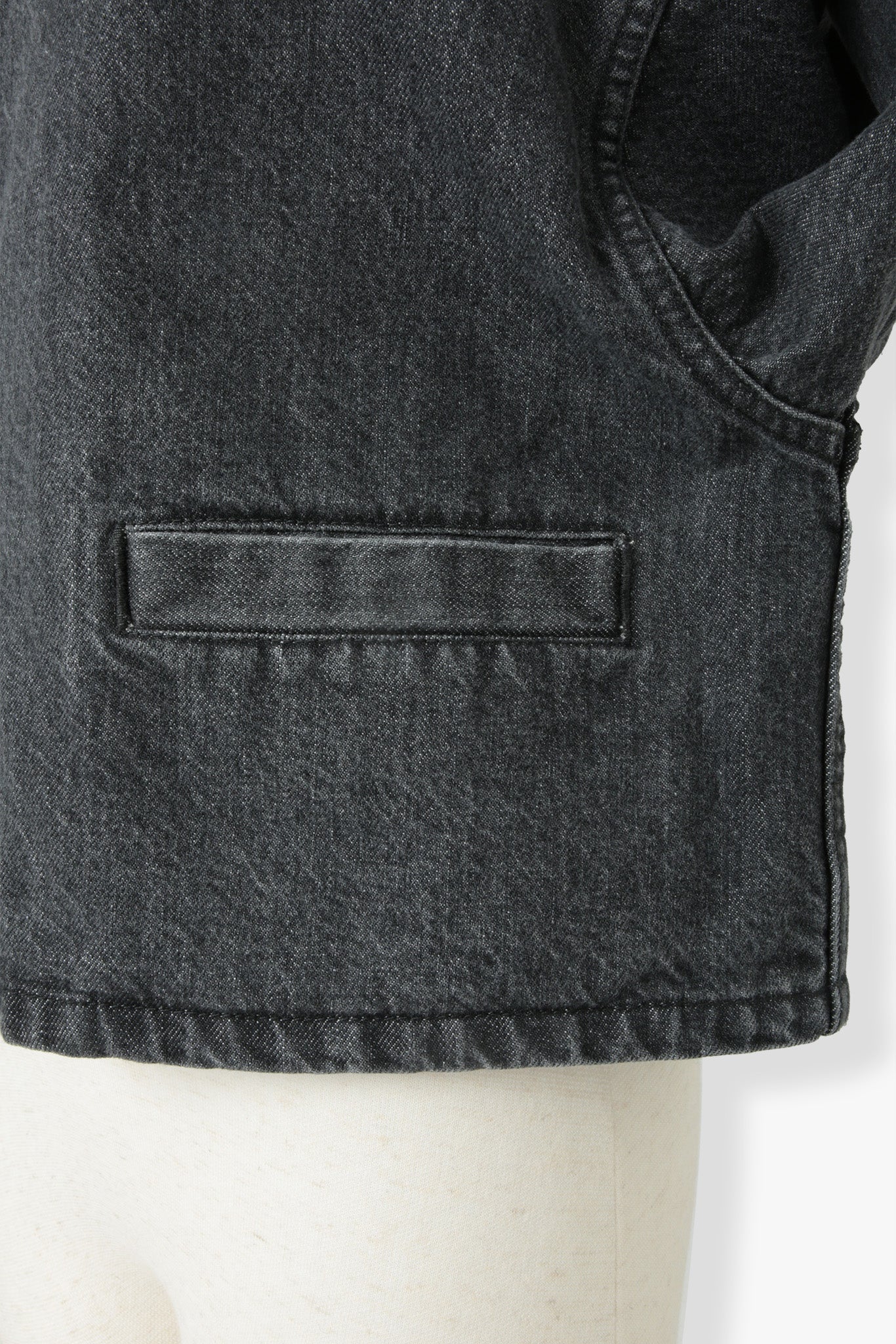 Stand Collar Denim Jaket(kojima denim)ーGRAY