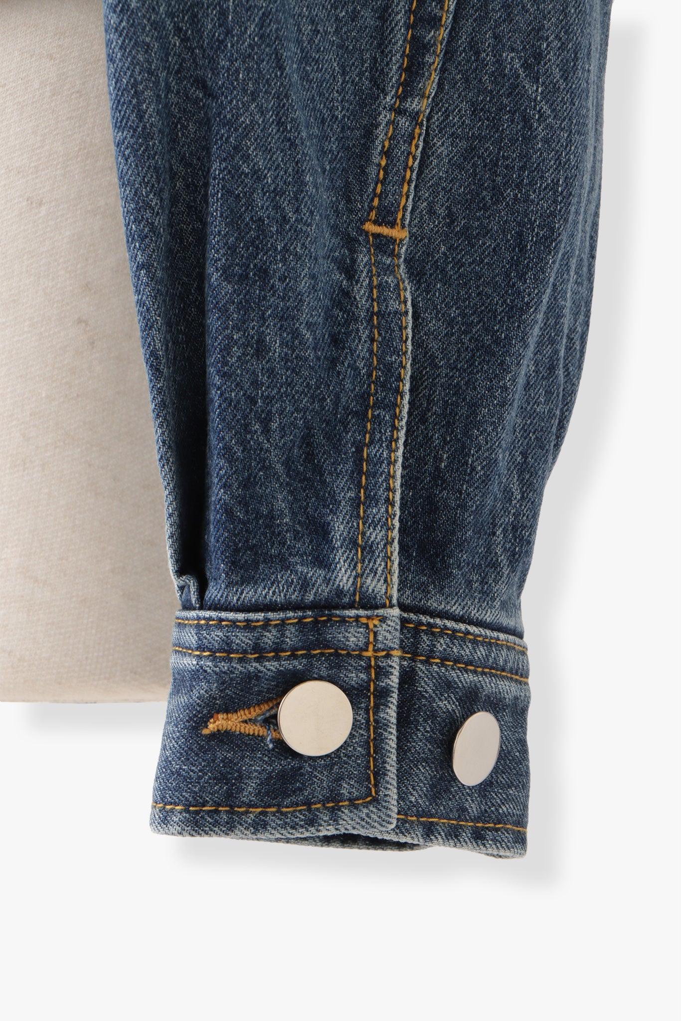 Stand Collar Denim Jaket(kojima denim)ーBLUE