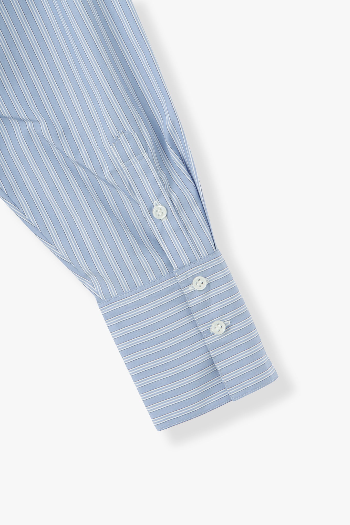 2Way Stripe Shirt(Banshu-Ori)ーBLUE