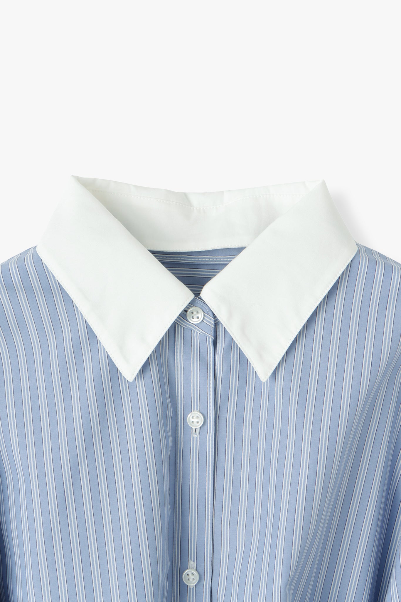 2Way Stripe Shirt(Banshu-Ori)ーBLUE