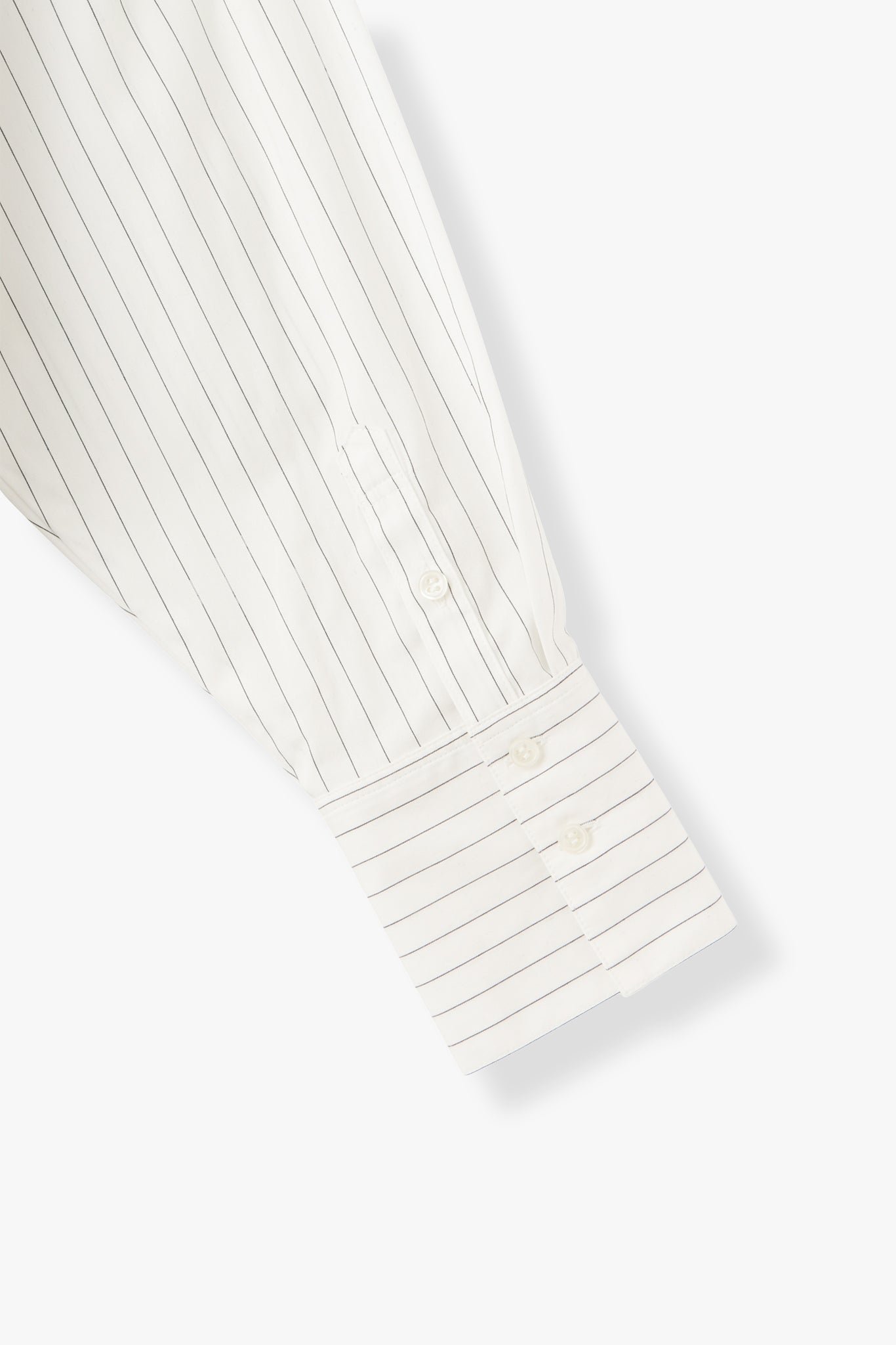 2Way Stripe Shirt(Banshu-Ori)ーWHITE