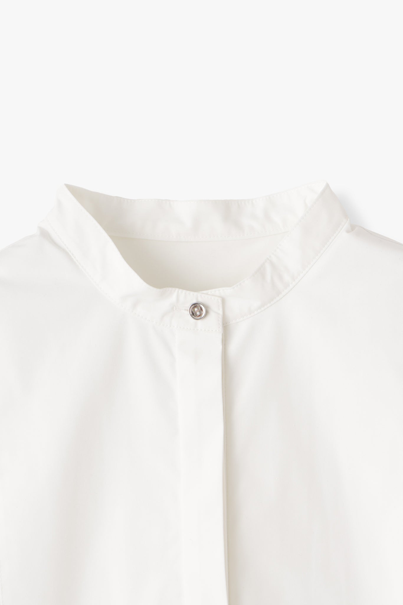 【PRE ORDER】Sleeveless Cotton Shirt(Enshu-Ori)ーWHITE