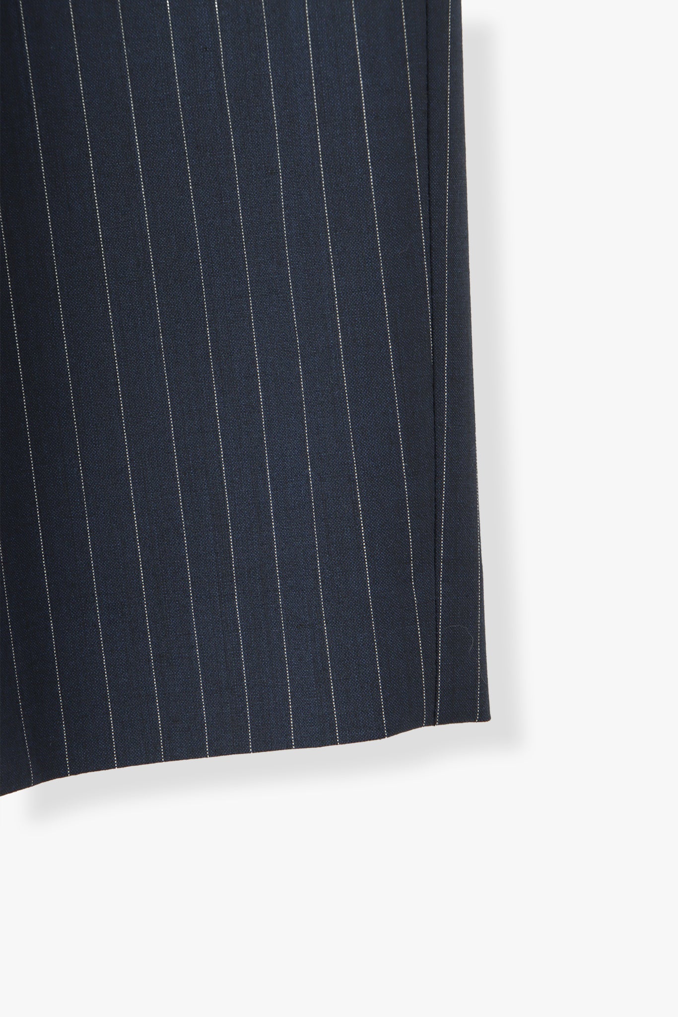 【PRE ORDER】Washable Wool Stripe SkirtーNAVY