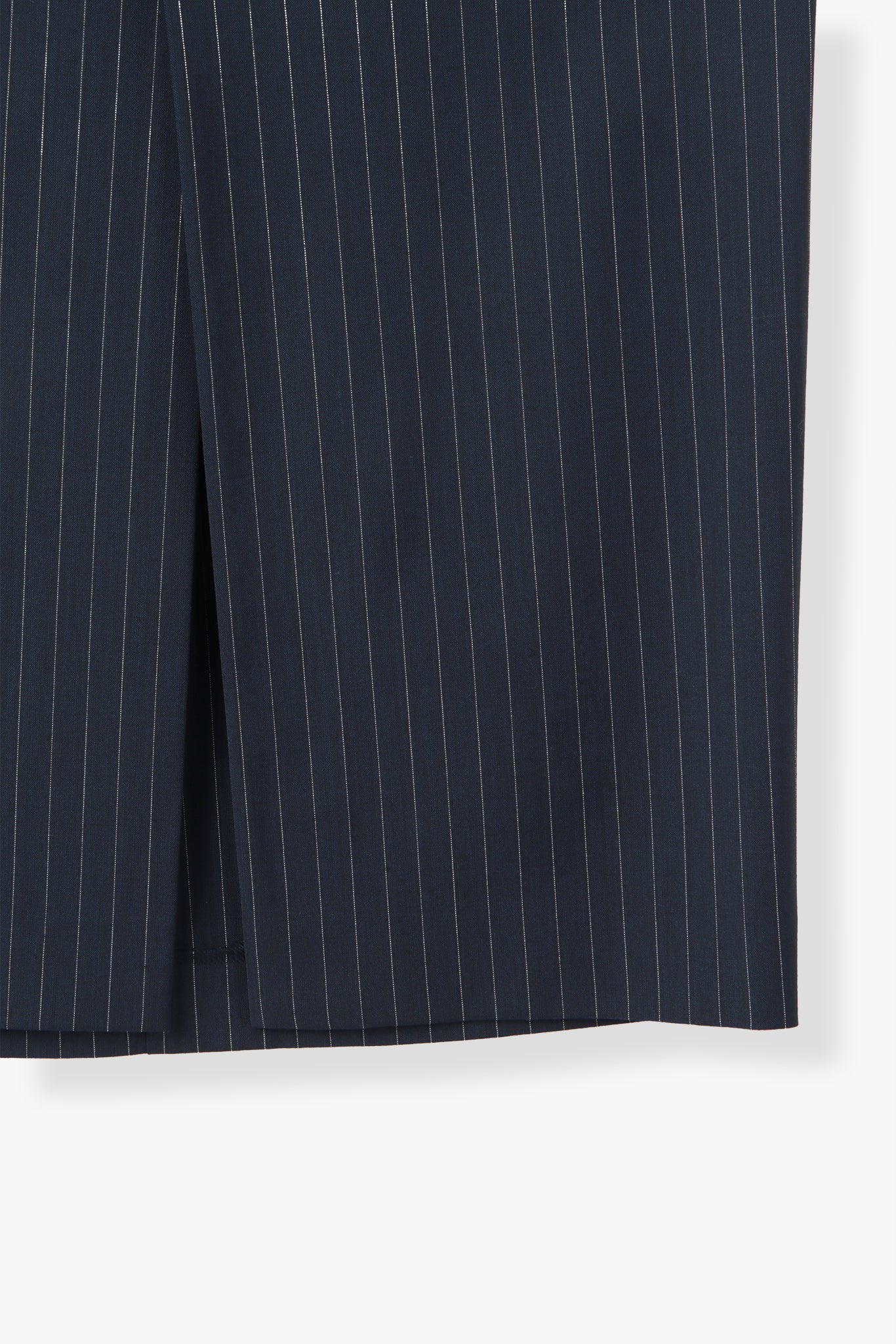 【PRE ORDER】Washable Wool Stripe SkirtーNAVY