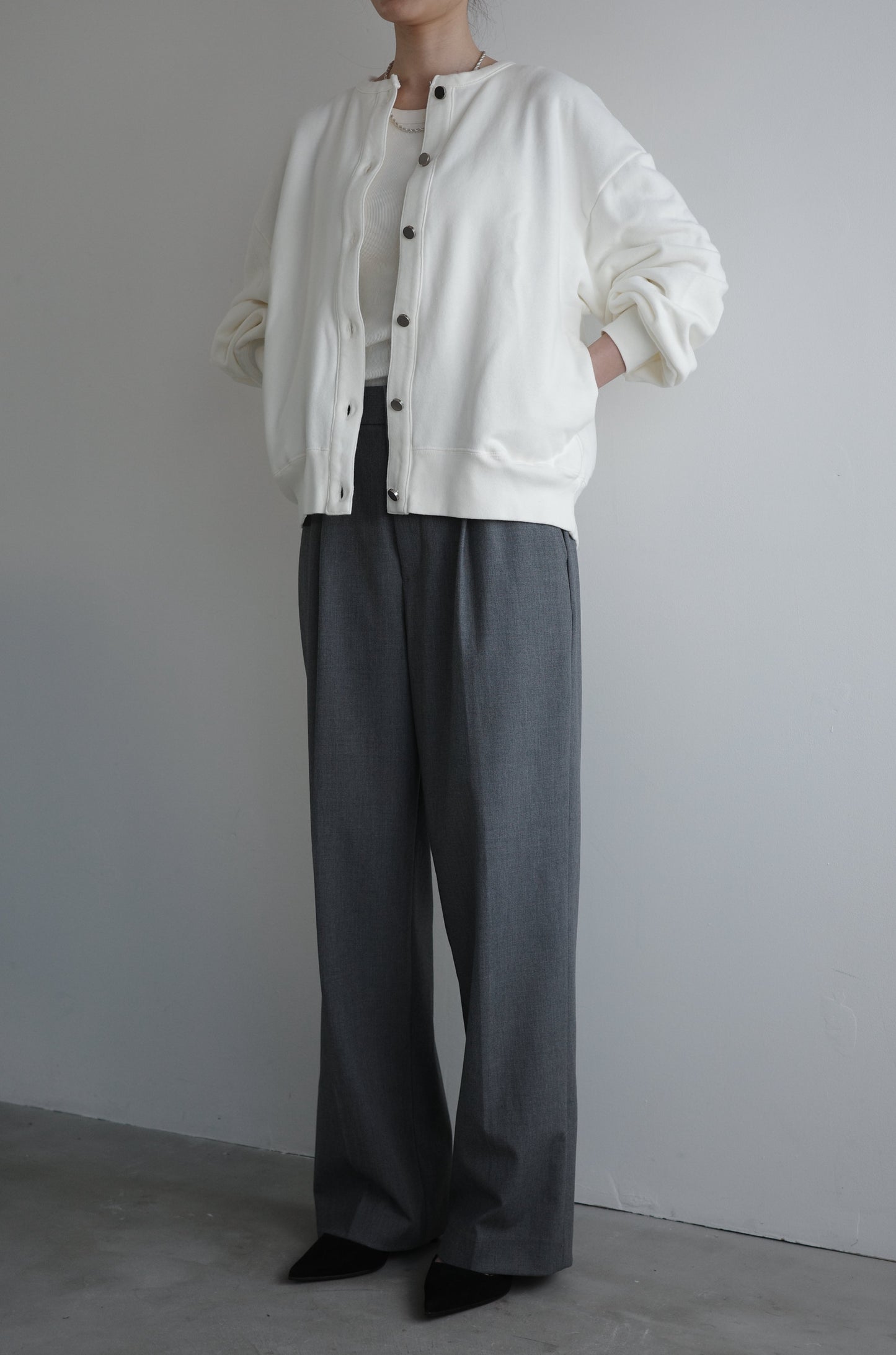 MELT CARDIGAN(和歌山裏毛)ーOFF WHITE