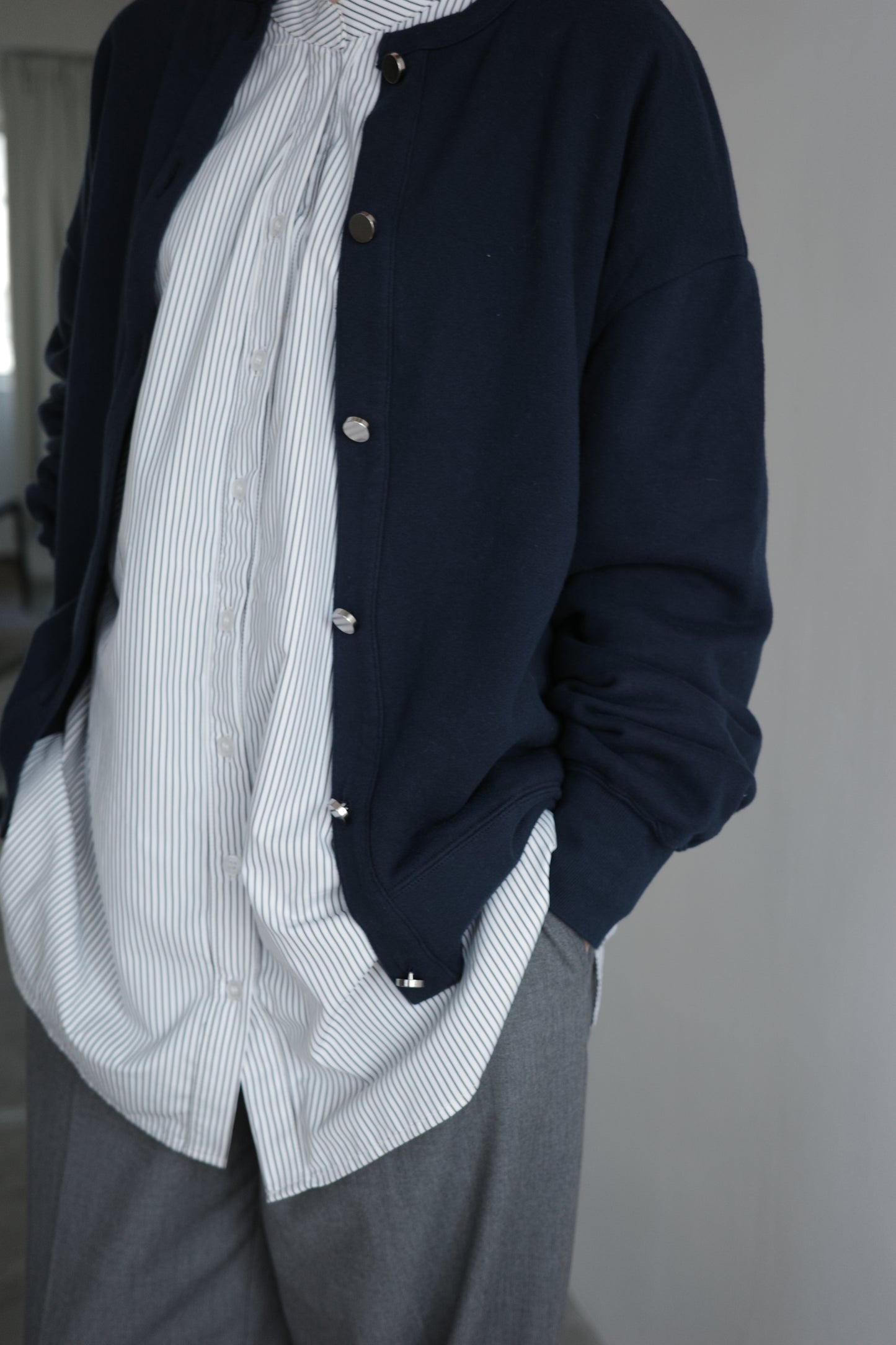 MELT CARDIGAN(和歌山裏毛)ーNAVY
