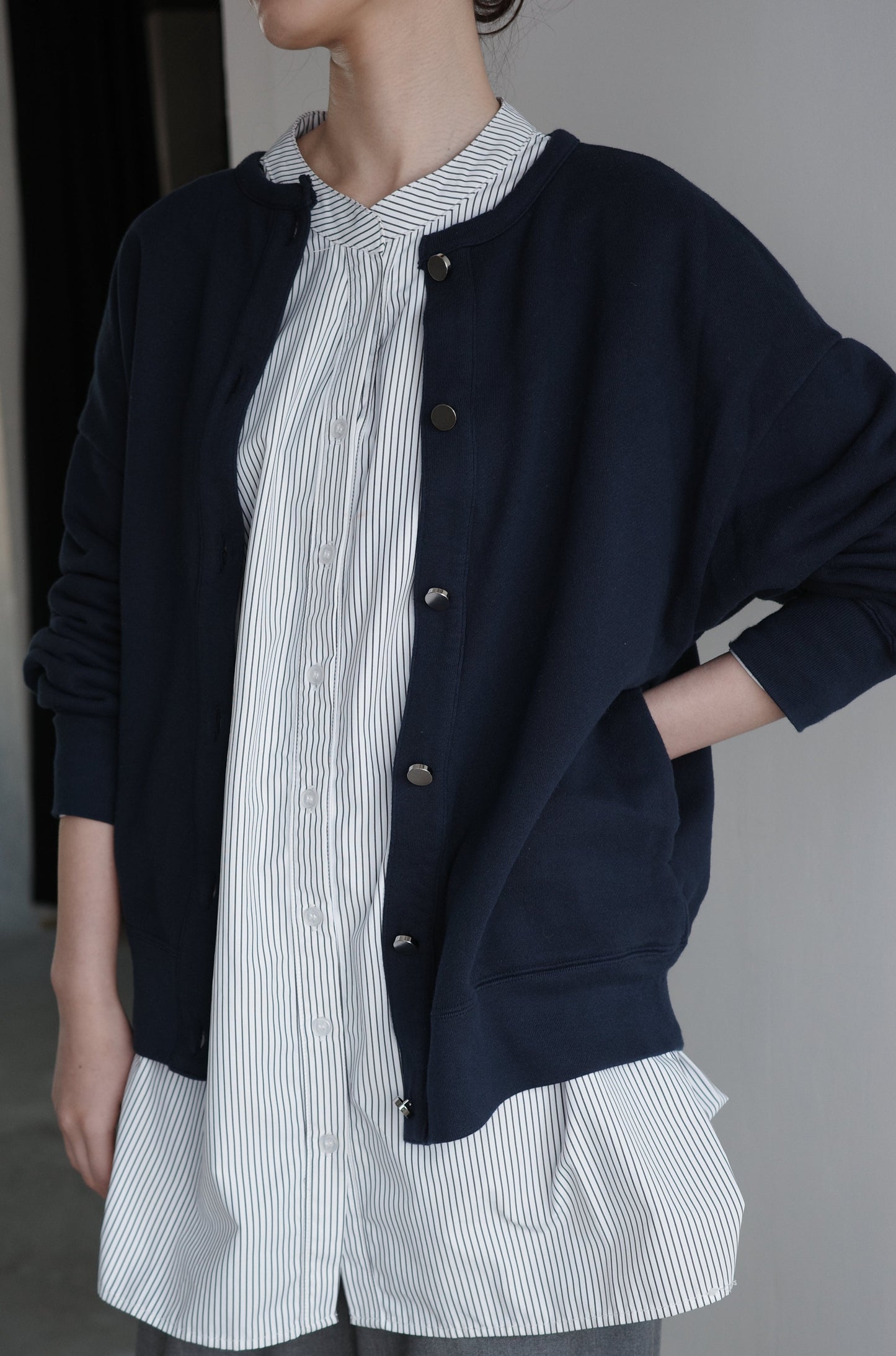 MELT CARDIGAN(和歌山裏毛)ーNAVY