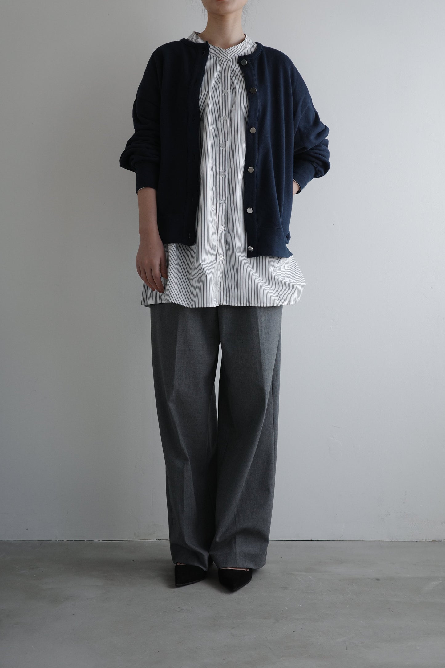 MELT CARDIGAN(和歌山裏毛)ーNAVY