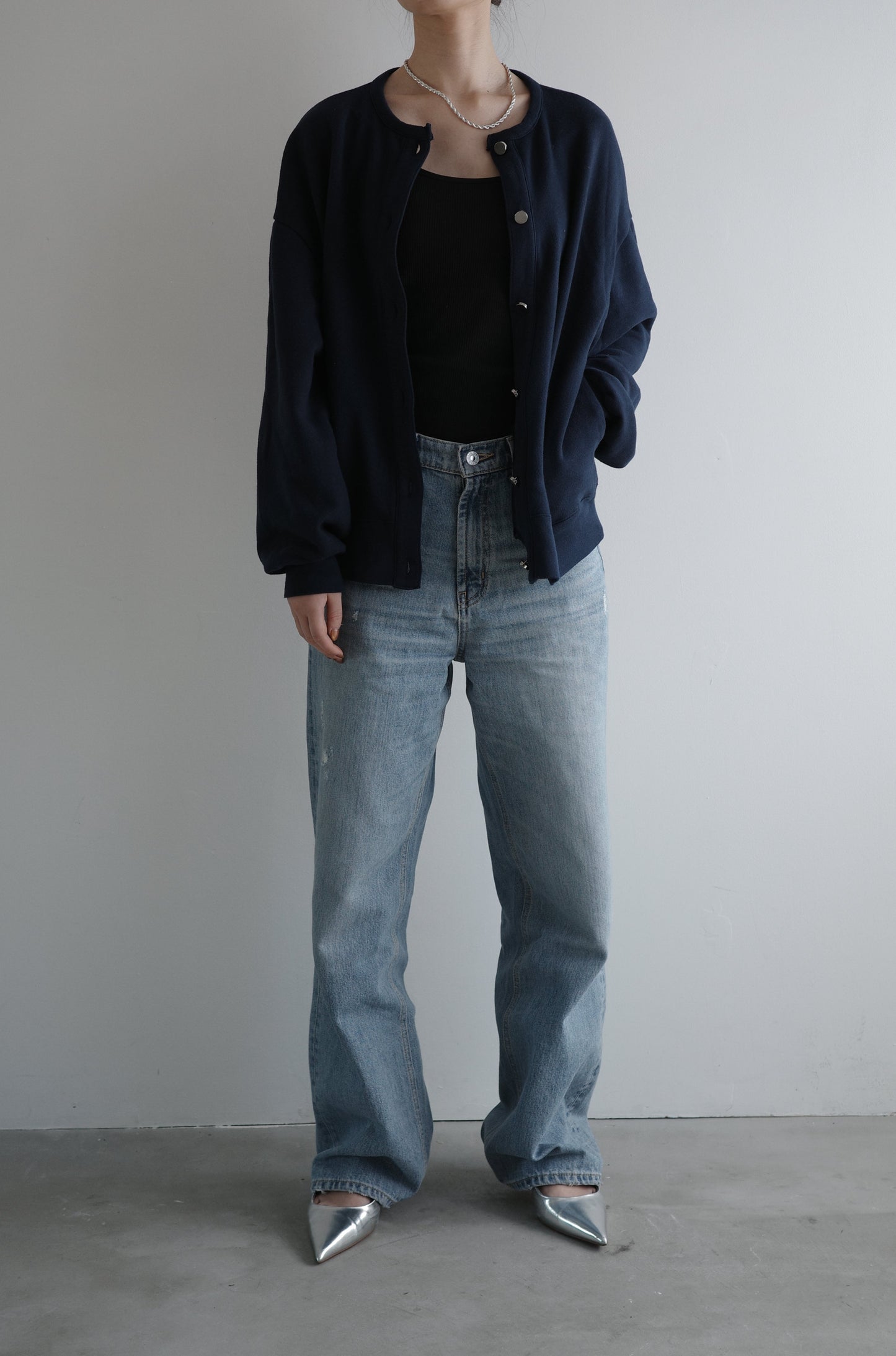 MELT CARDIGAN(和歌山裏毛)ーNAVY