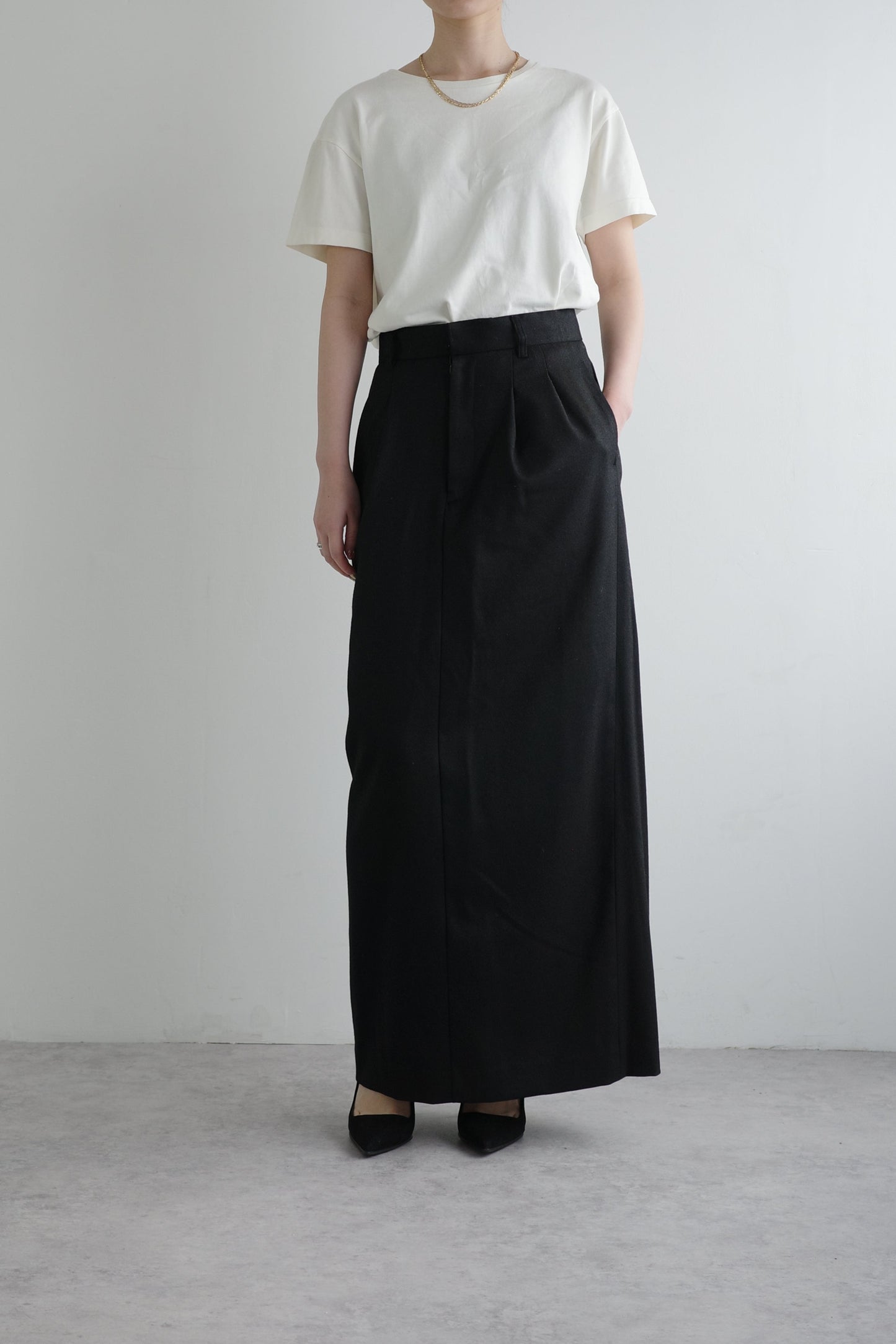 FRESH COMPACT TEE(和歌山カットソー)ーOFF WHITE/WOMEN