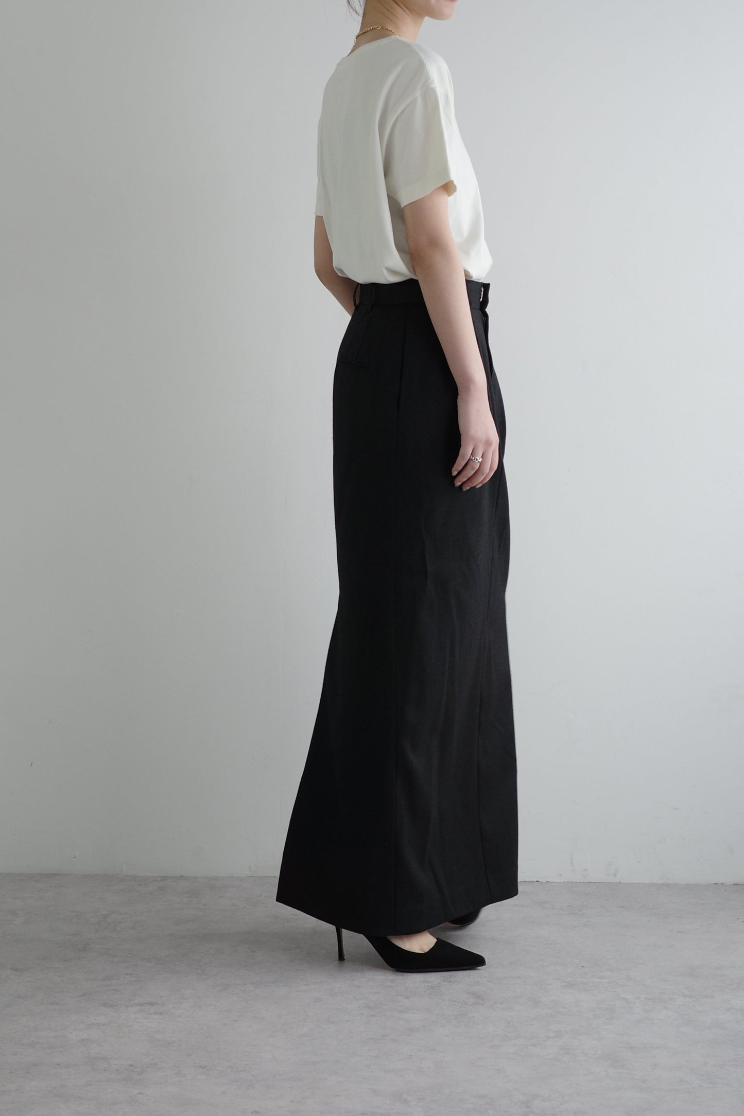 FRESH COMPACT TEE(和歌山カットソー)ーOFF WHITE/WOMEN