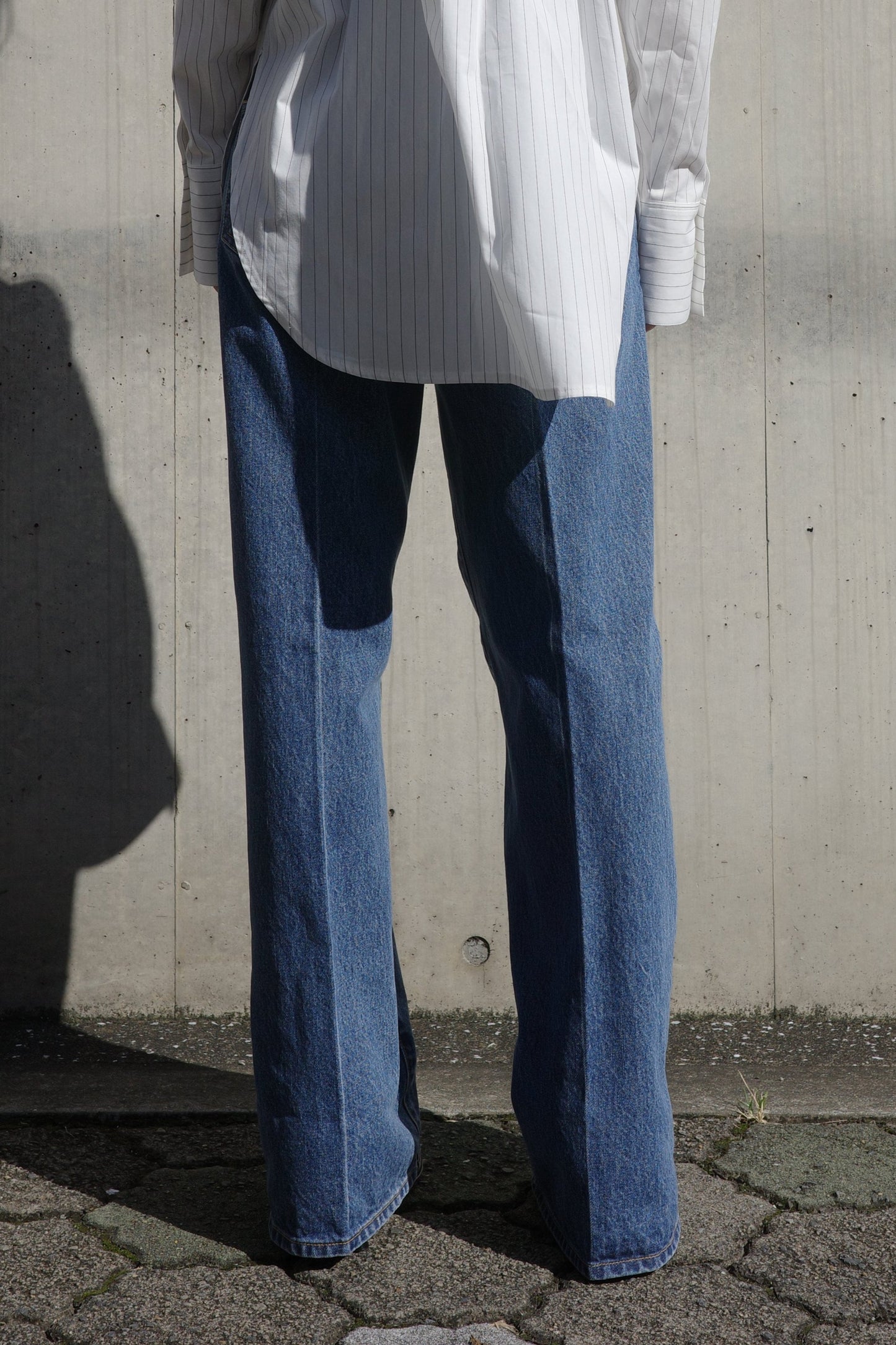 Center Press Jeans(kojima denim)ーBLUE