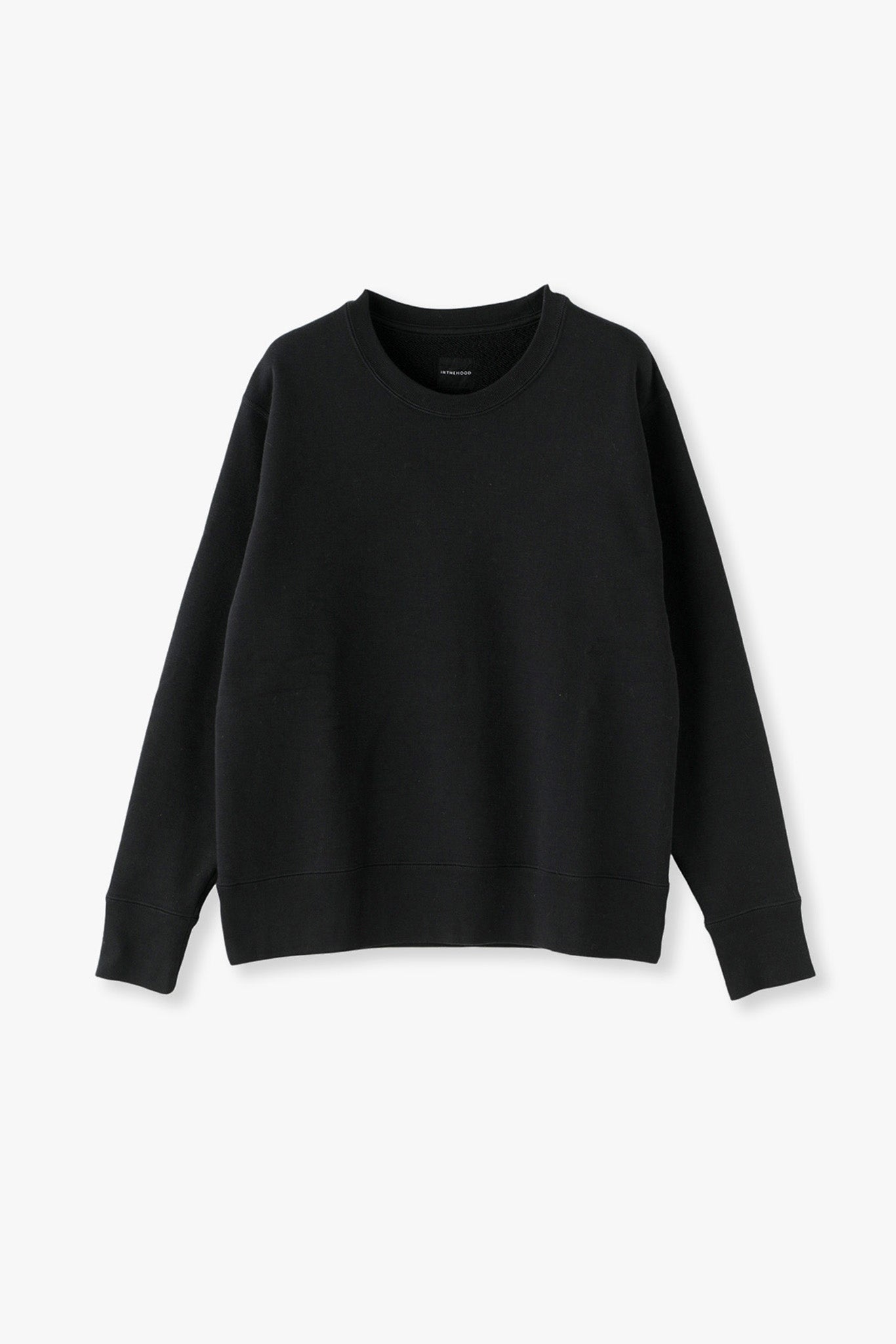 AMERICAN SEA ISLAND COTTON SHORT PULLOVER (和歌山吊り編み)-BLACK
