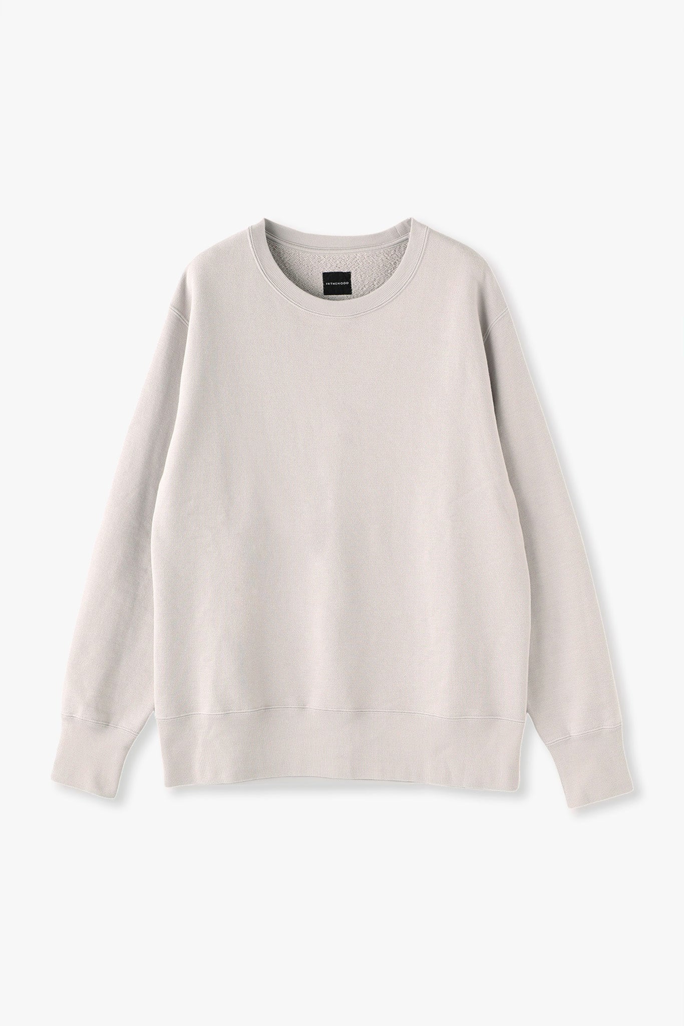 AMERICAN SEA ISLAND COTTON BASIC PULLOVER (和歌山吊り編み)-ASH GRAY