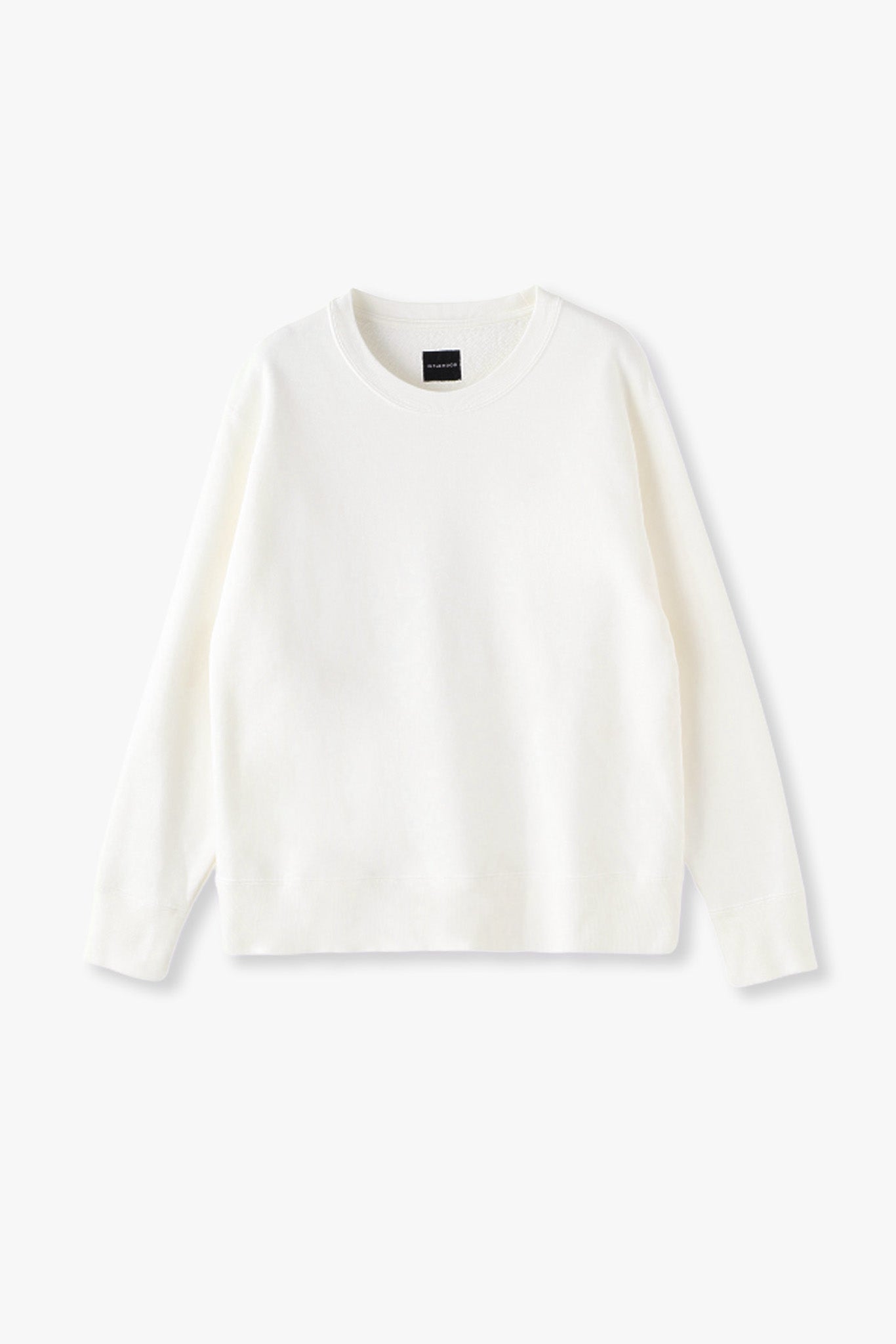 AMERICAN SEA ISLAND COTTON SHORT PULLOVER (和歌山吊り編み)-WHITE