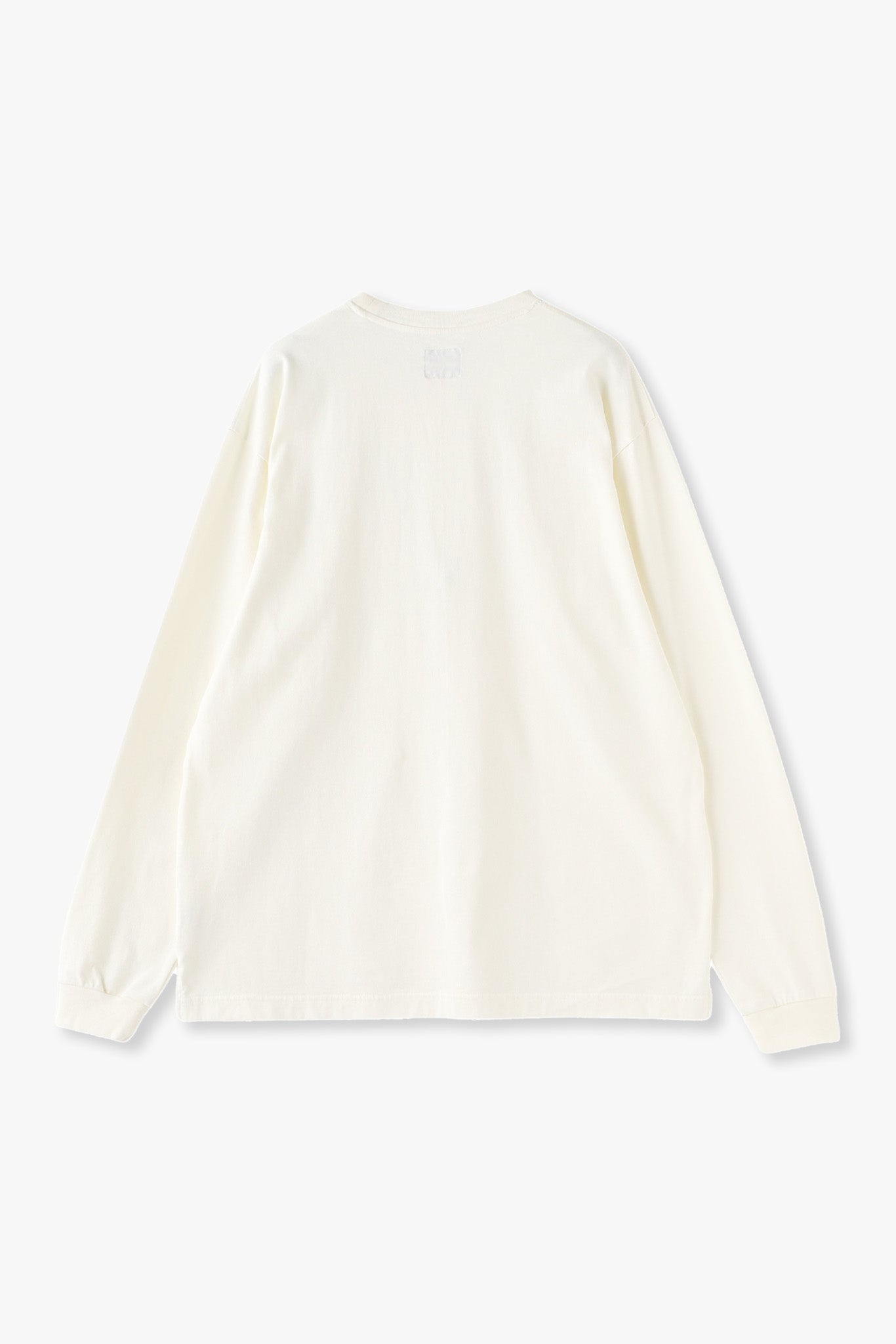 SQUARE POCKET LONG SLEEVE TEE(和歌山カットソー)ーOFF WHITE/UNISEX