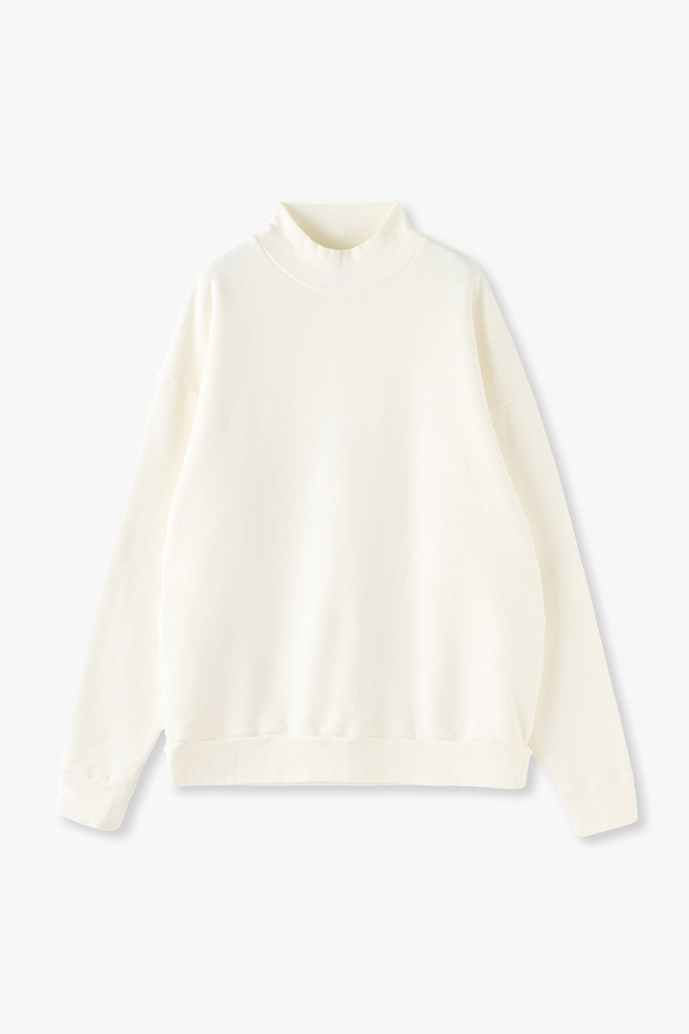 MELT MOCK NECK PULLOVER（和歌山裏毛）ーOFF WHITE – inthemood