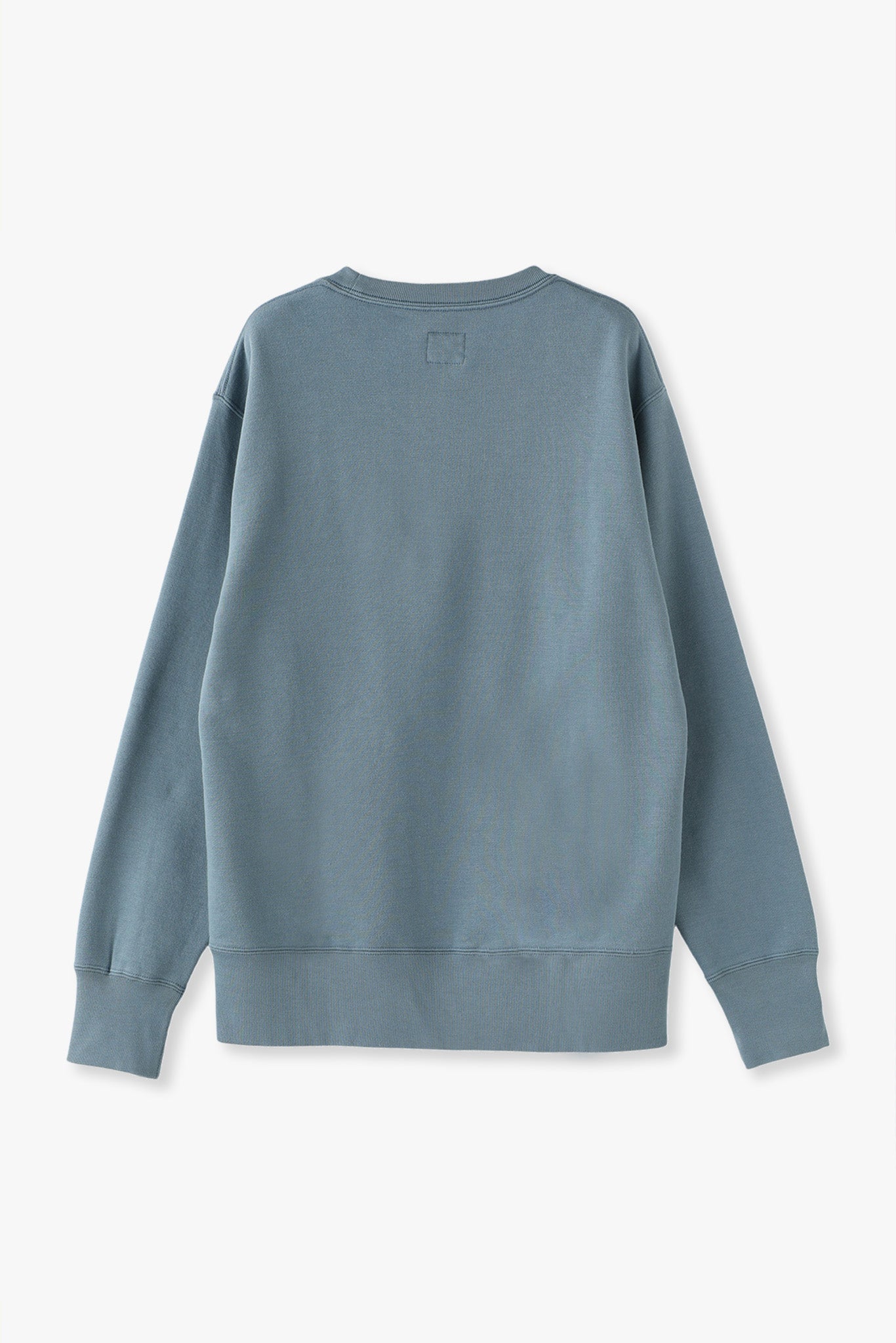 AMERICAN SEA ISLAND COTTON BASIC PULLOVER (和歌山吊り編み)-SMOKE BLUE