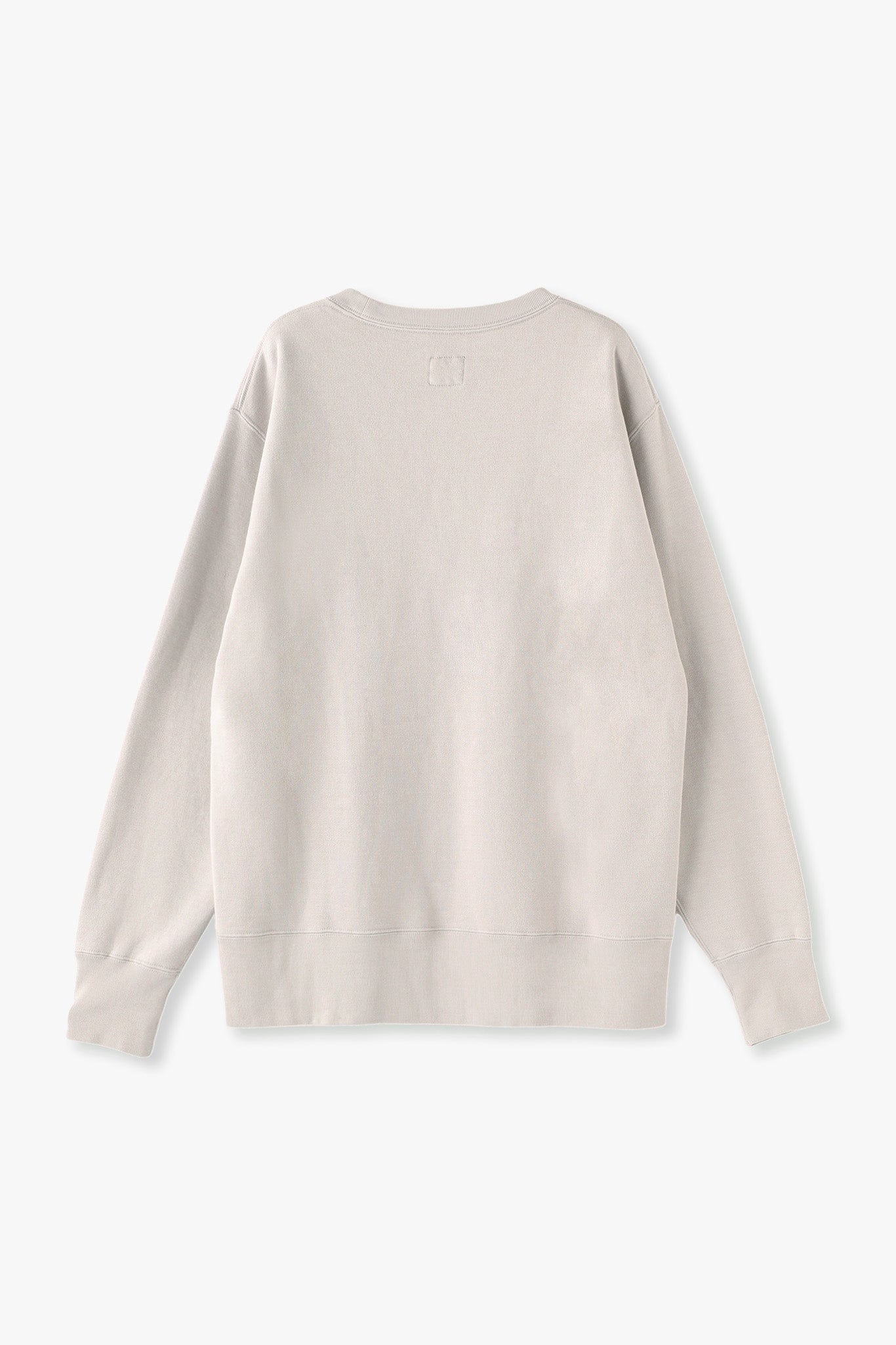 AMERICAN SEA ISLAND COTTON BASIC PULLOVER (和歌山吊り編み)-ASH GRAY