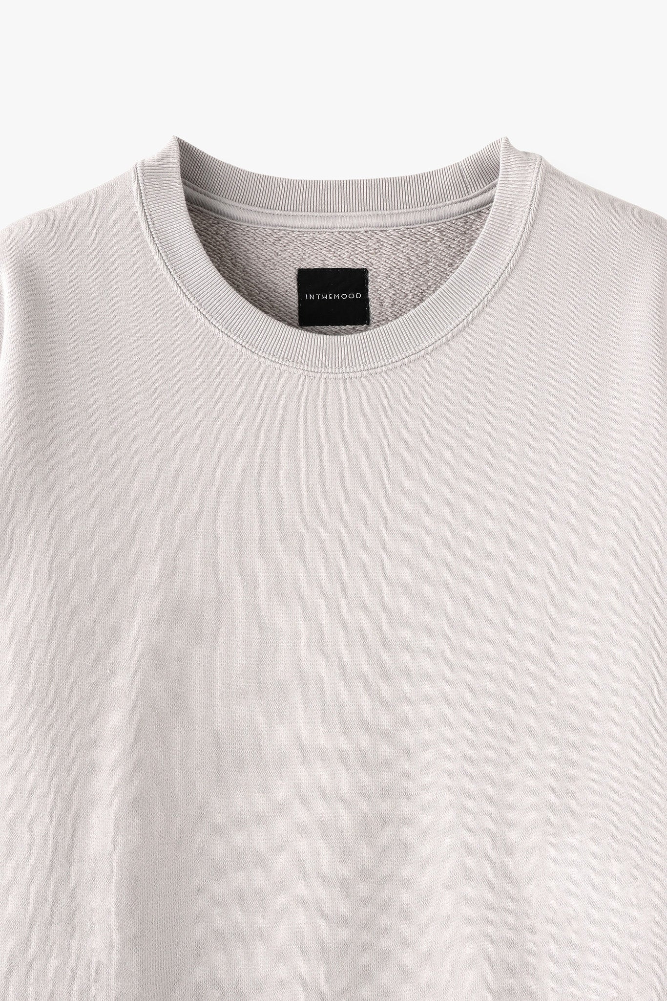 AMERICAN SEA ISLAND COTTON SHORT PULLOVER (和歌山吊り編み)-ASH GRAY