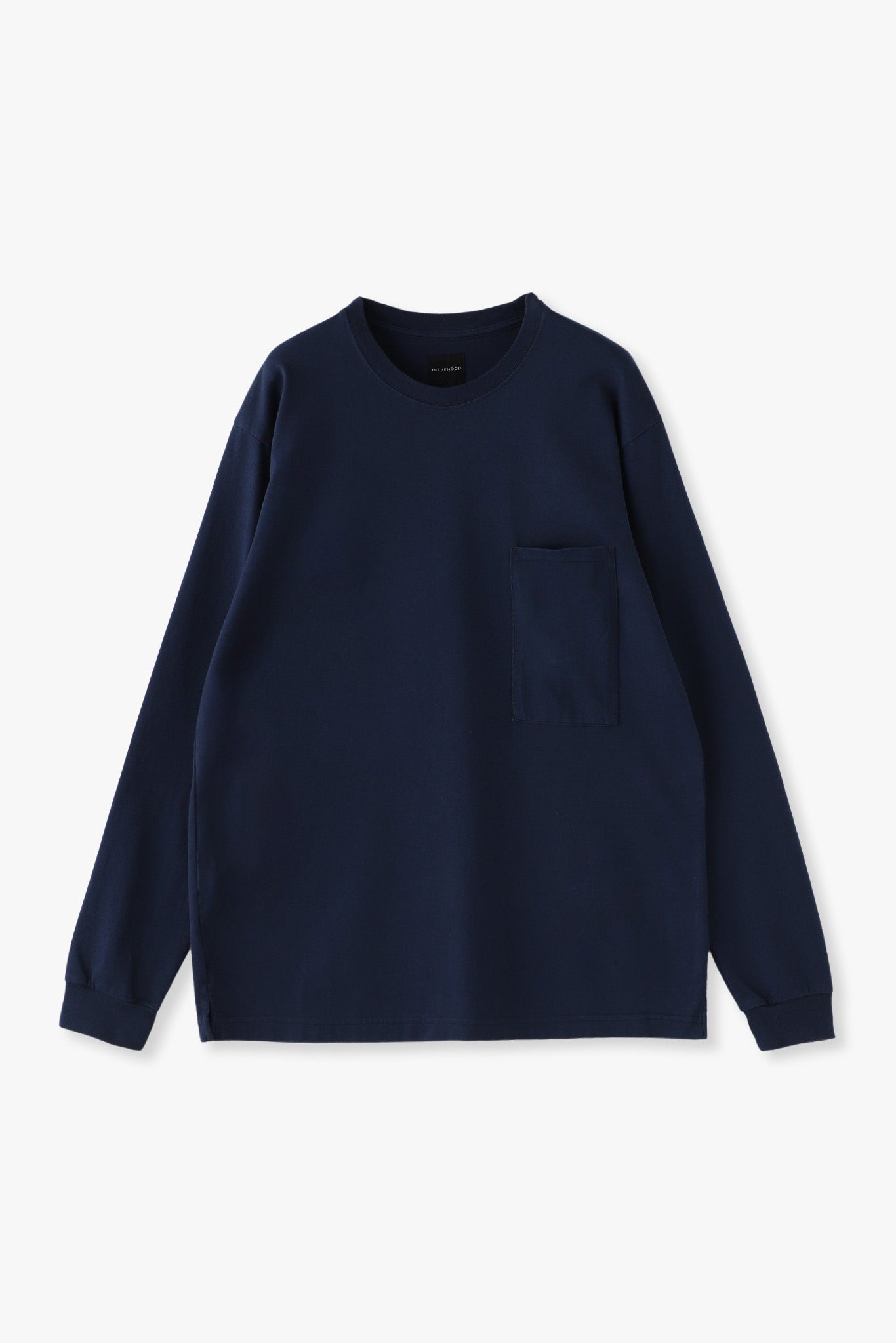SQUARE POCKET LONG SLEEVE TEE(和歌山カットソー)ーNAVY/UNISEX