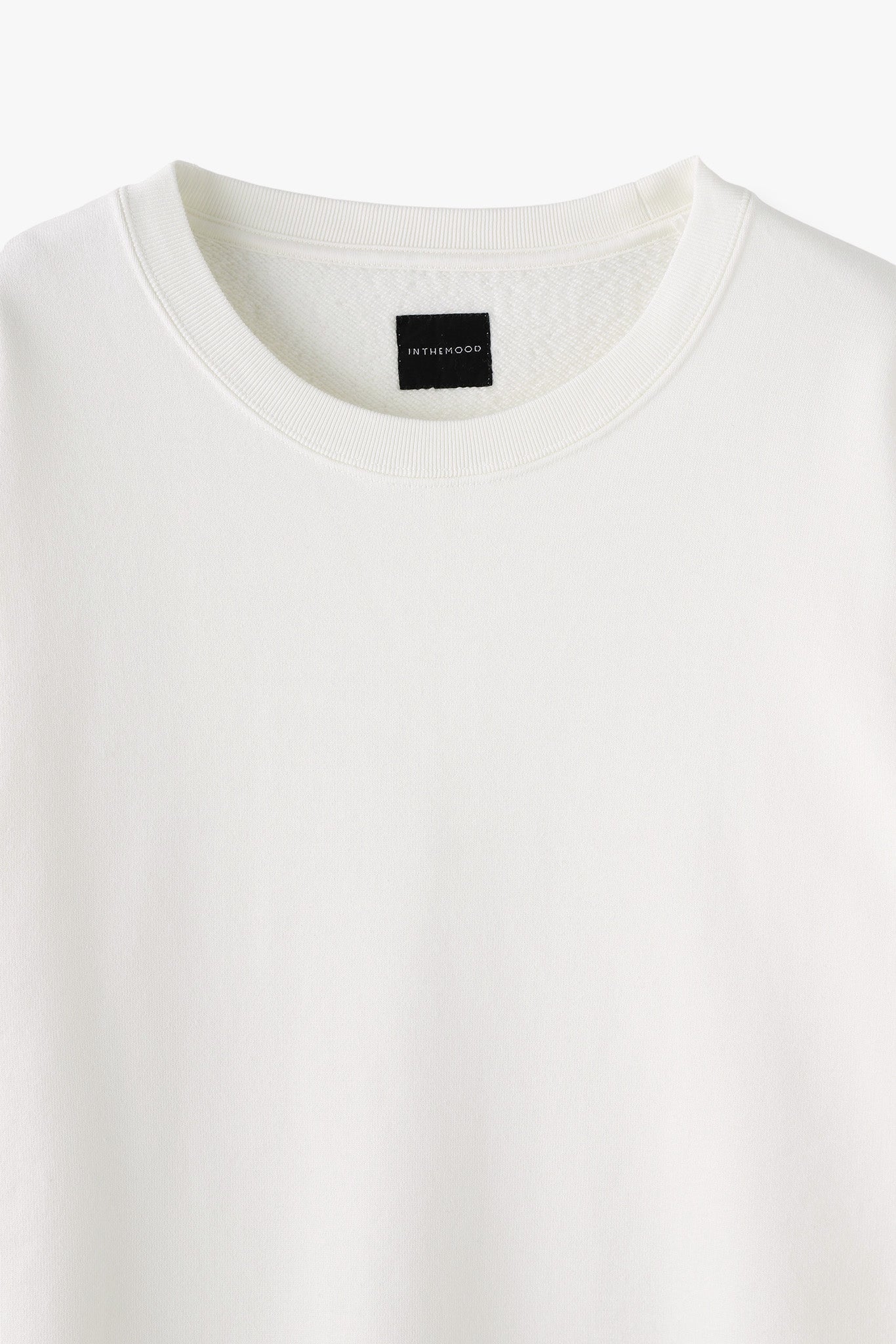 AMERICAN SEA ISLAND COTTON BASIC PULLOVER (和歌山吊り編み)-WHITE