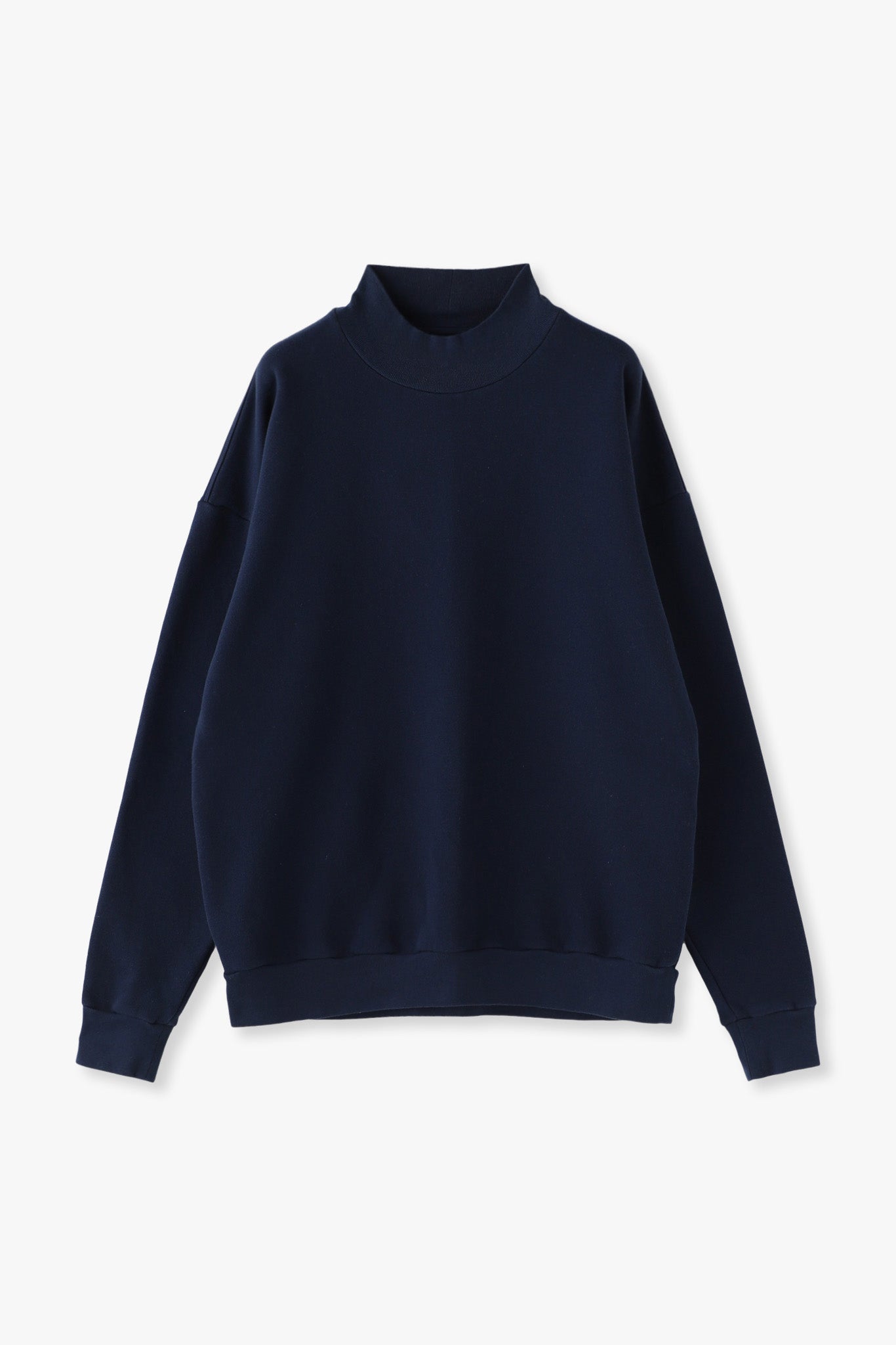 MELT MOCK NECK PULLOVER(和歌山裏毛)ーNAVY