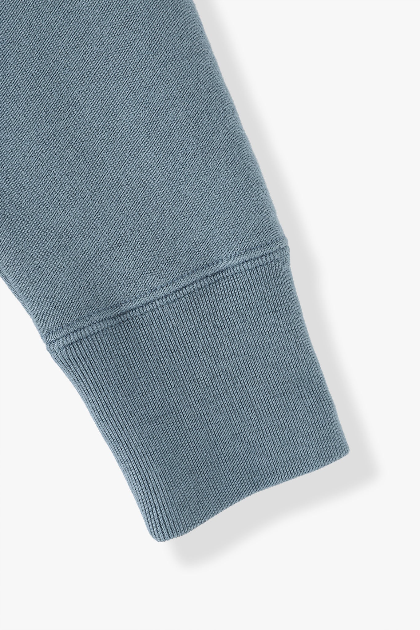 AMERICAN SEA ISLAND COTTON BASIC PULLOVER (和歌山吊り編み)-SMOKE BLUE