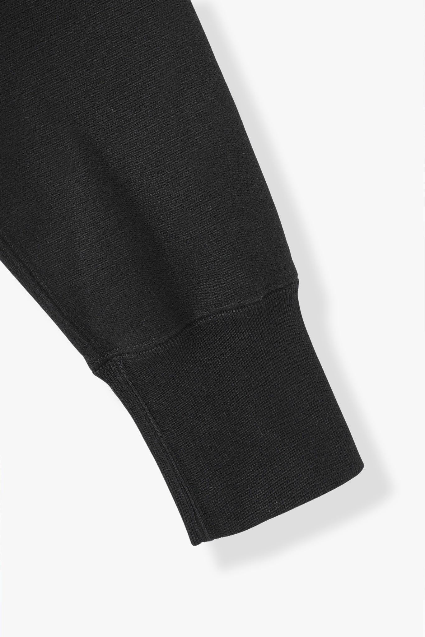 AMERICAN SEA ISLAND COTTON BASIC PULLOVER (和歌山吊り編み)-BLACK