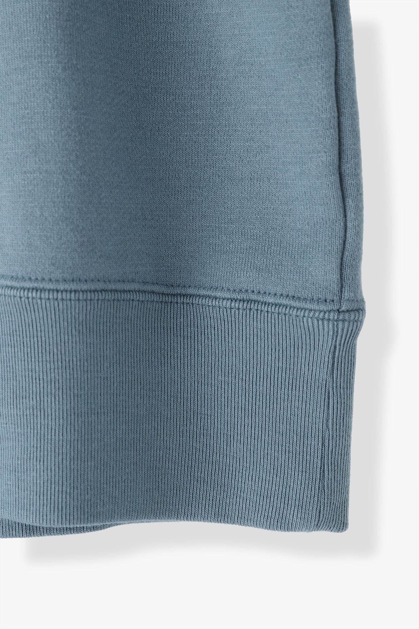 AMERICAN SEA ISLAND COTTON BASIC PULLOVER (和歌山吊り編み)-SMOKE BLUE