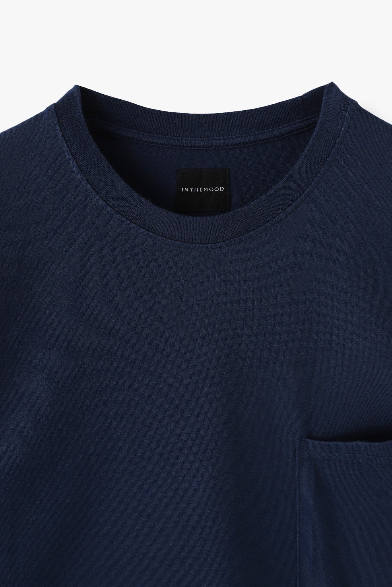 SQUARE POCKET LONG SLEEVE TEE(和歌山カットソー)ーNAVY/UNISEX