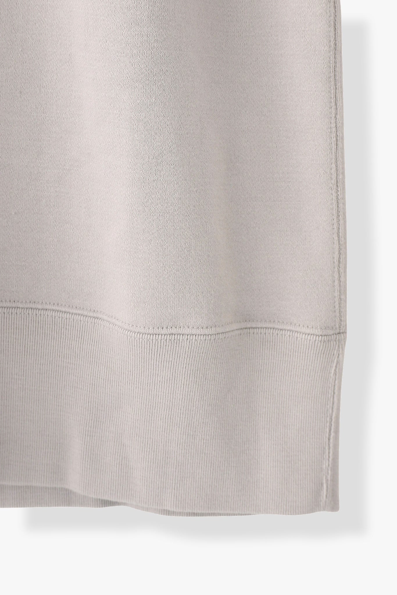 AMERICAN SEA ISLAND COTTON BASIC PULLOVER (和歌山吊り編み)-ASH GRAY
