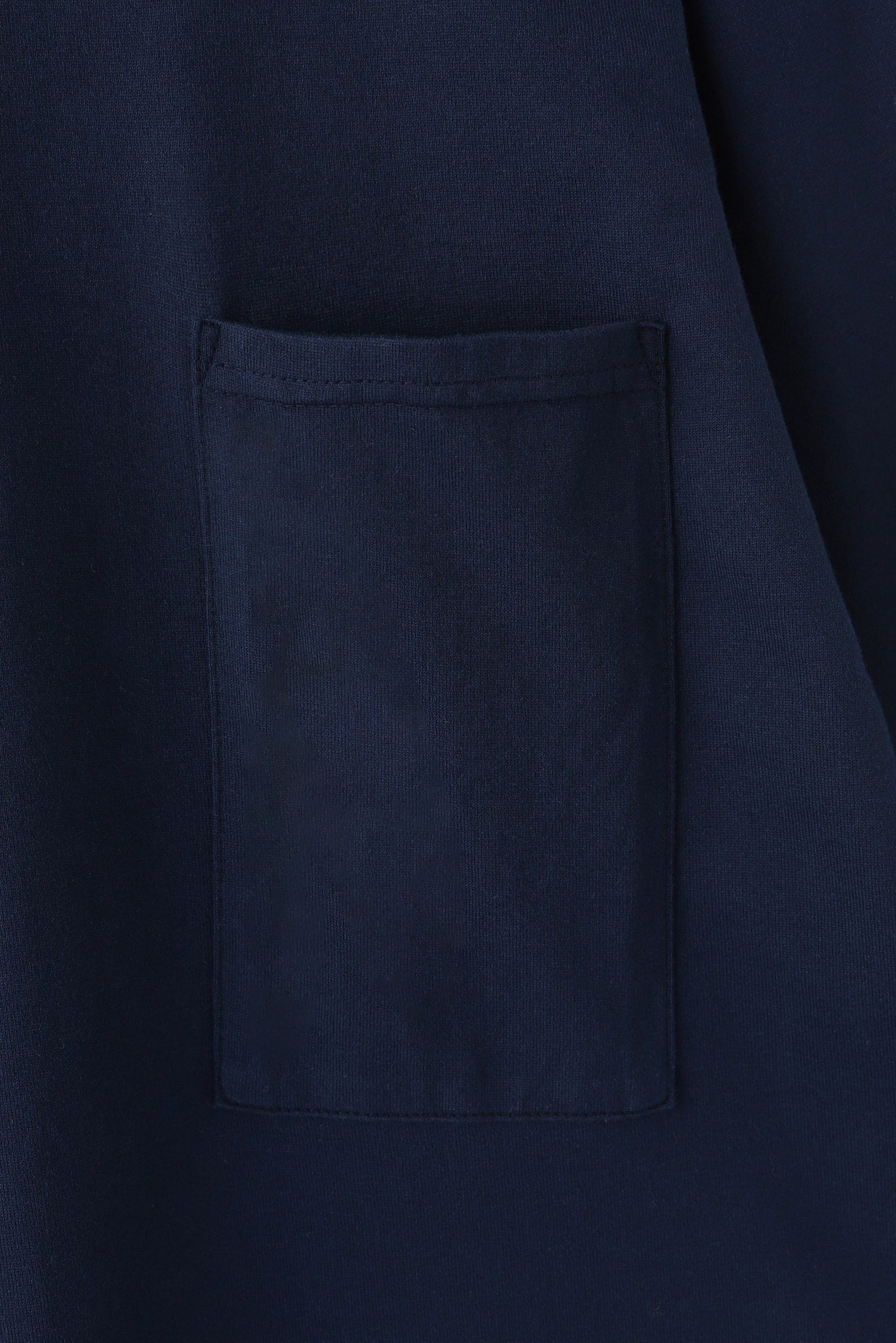 SQUARE POCKET LONG SLEEVE TEE(和歌山カットソー)ーNAVY/UNISEX