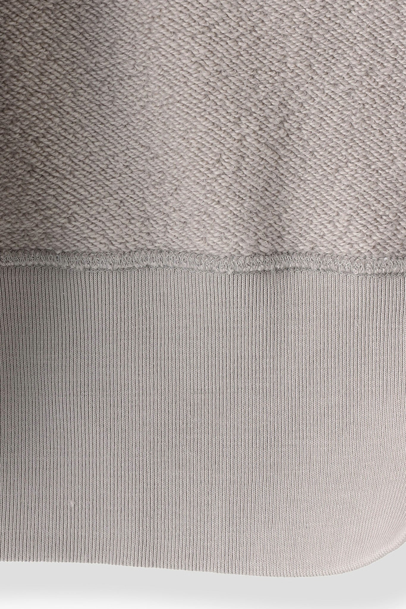 AMERICAN SEA ISLAND COTTON BASIC PULLOVER (和歌山吊り編み)-ASH GRAY